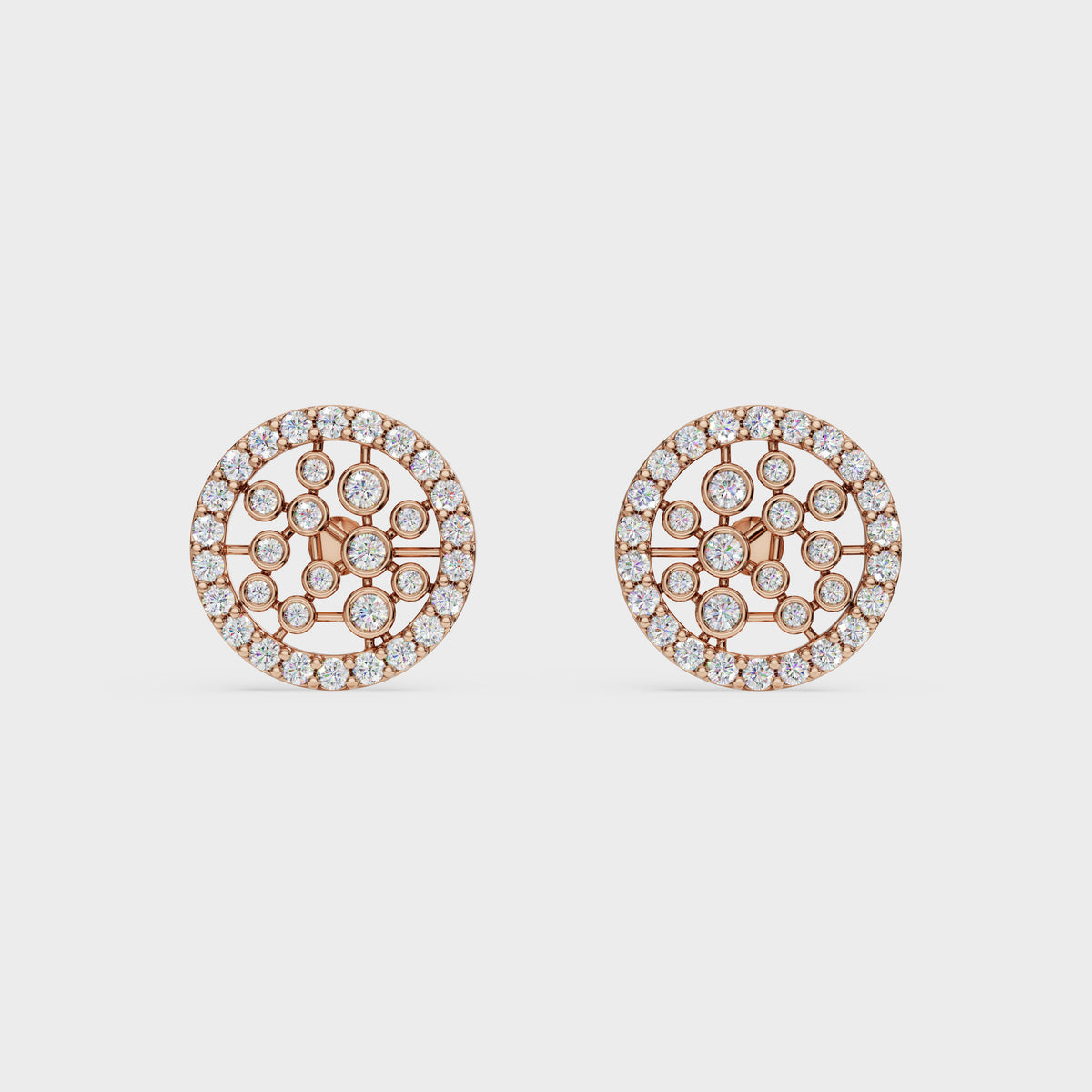 Abstract Cluster Stud Earrings