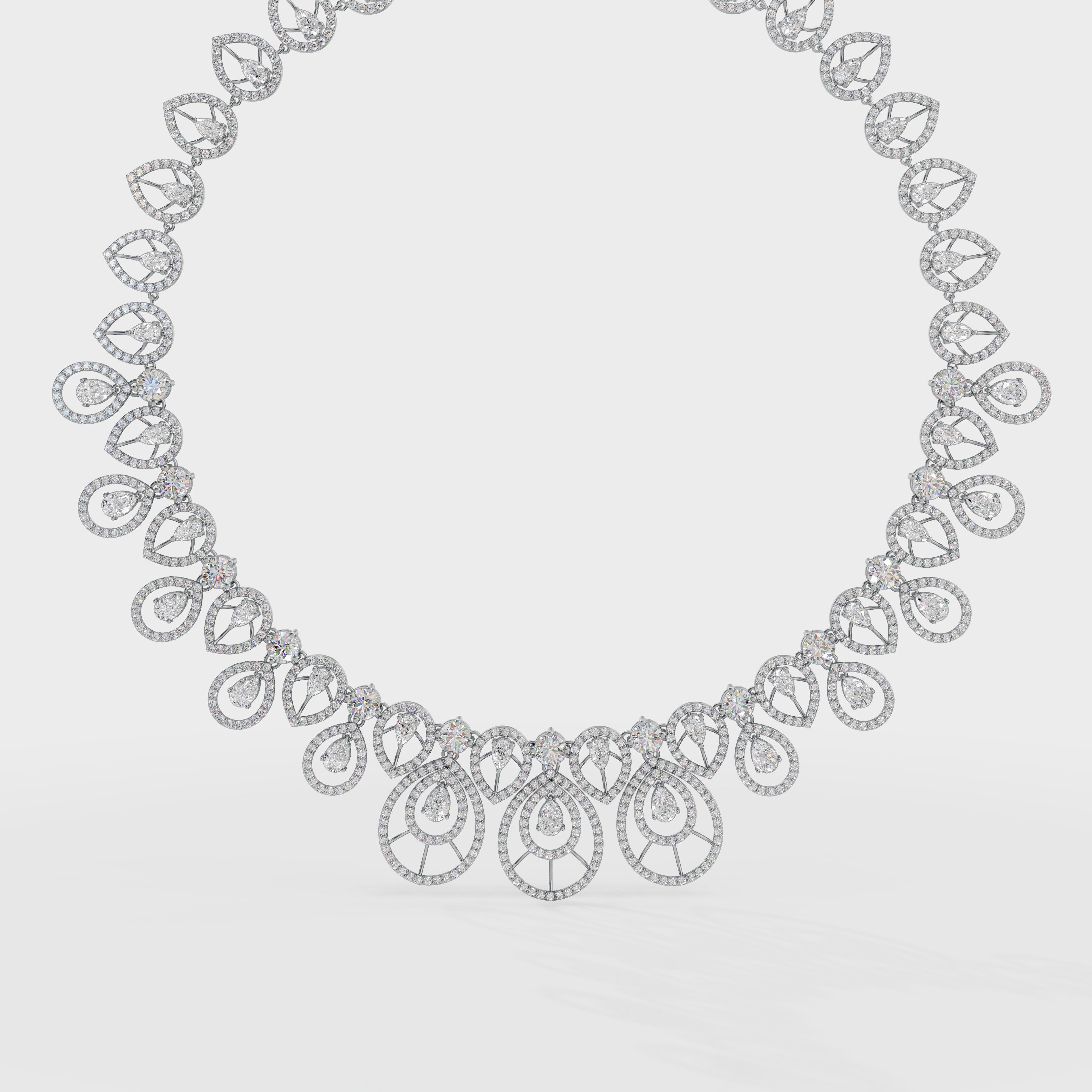 Diamond Cascade Necklace