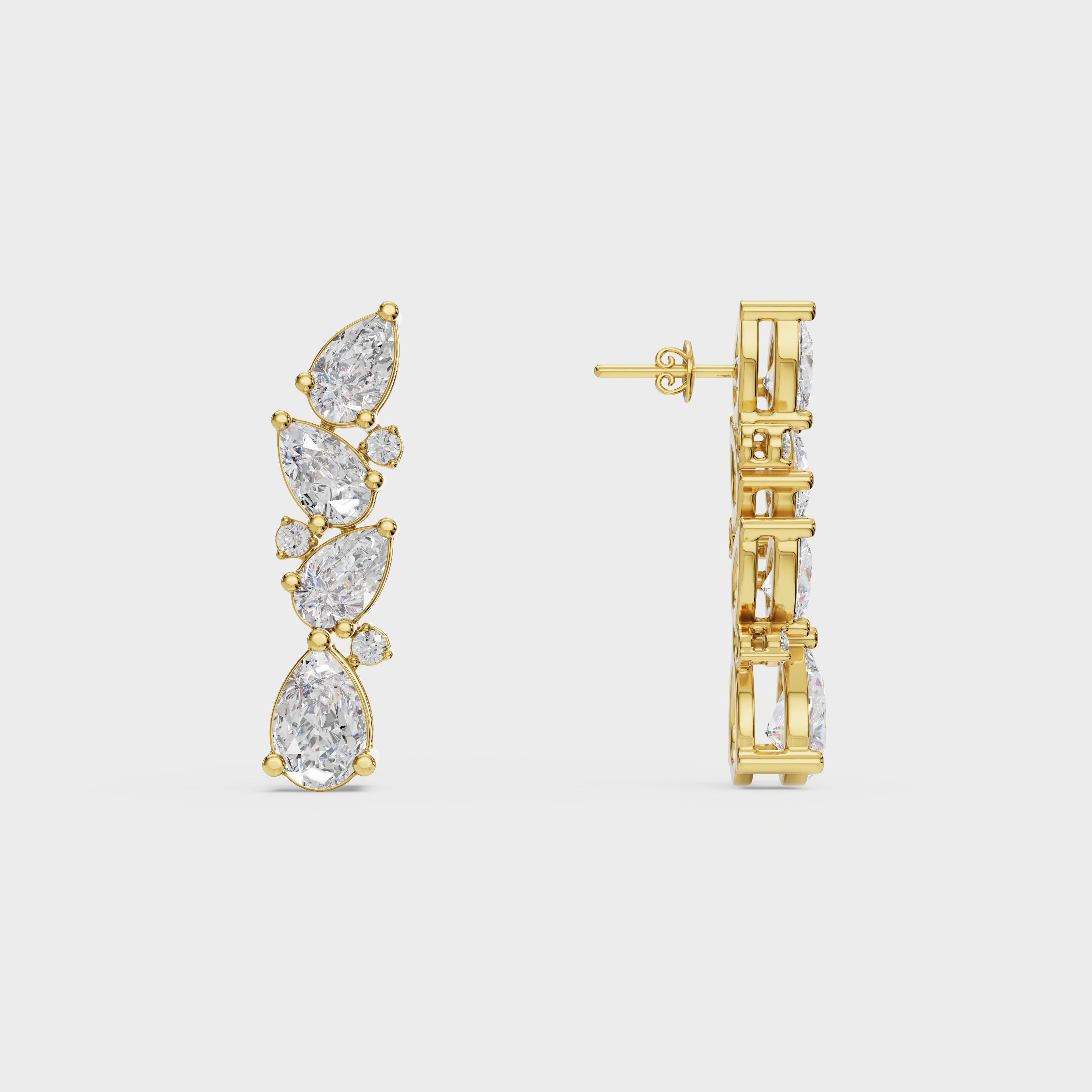 Eternal Symphony of Diamonds With Earrings