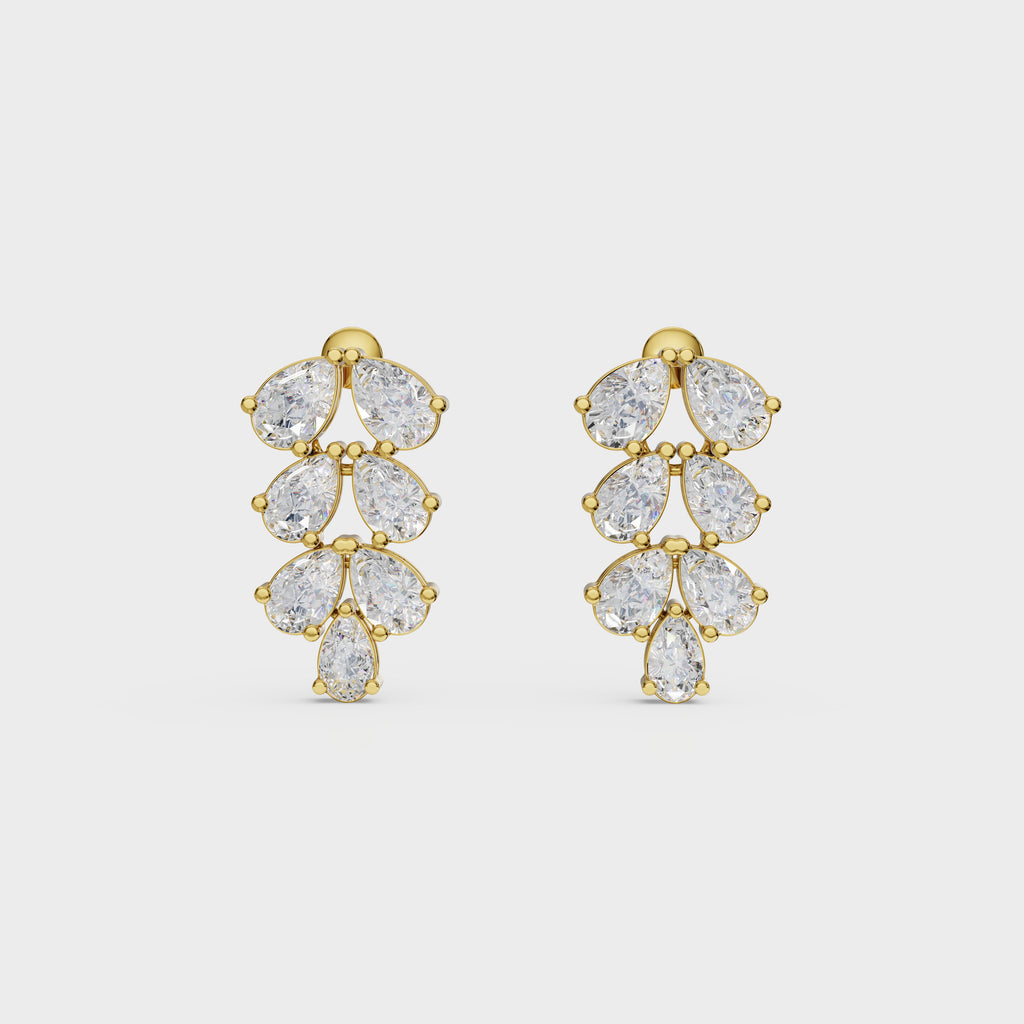 Glam leaf Diamond Statement Set