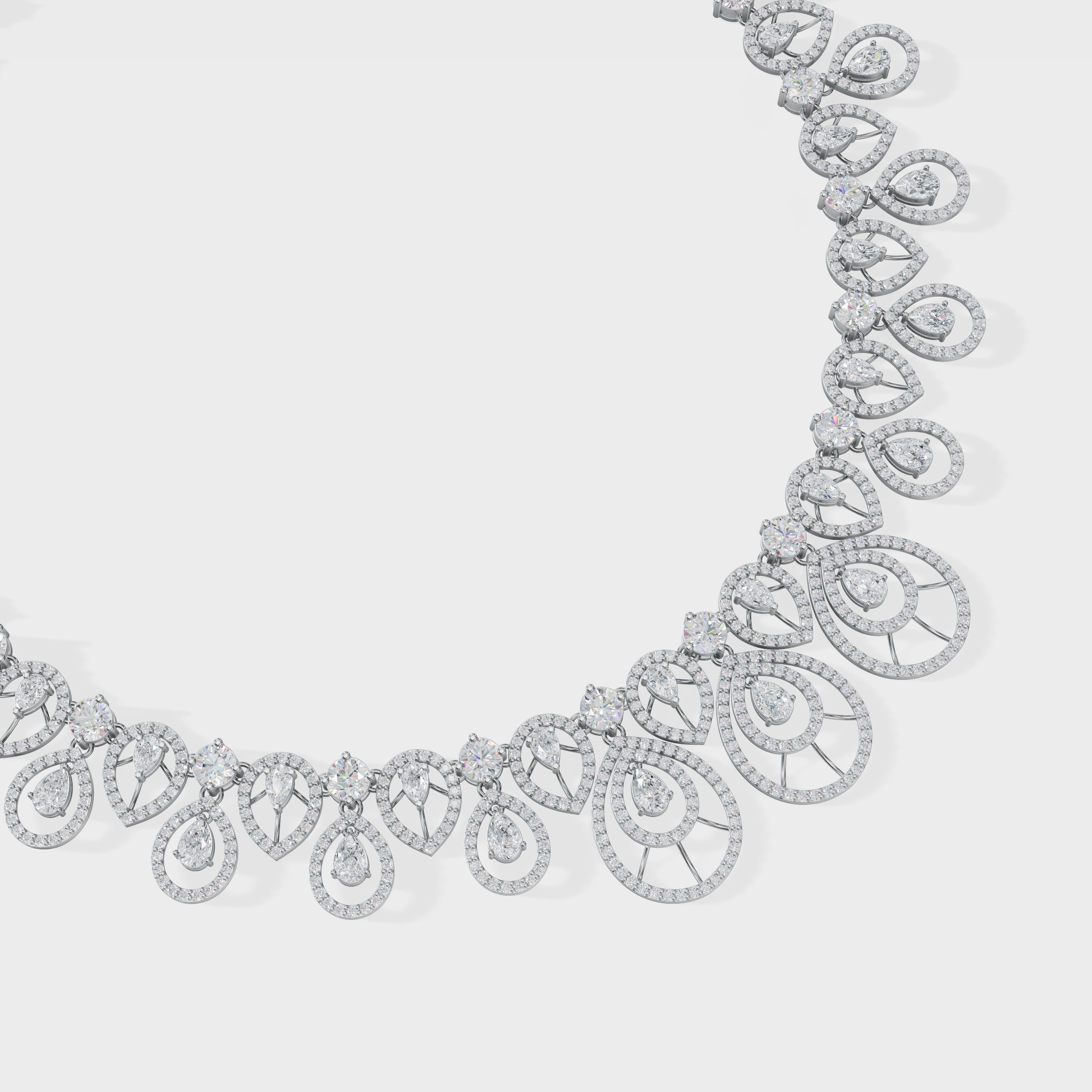 Diamond Cascade Necklace