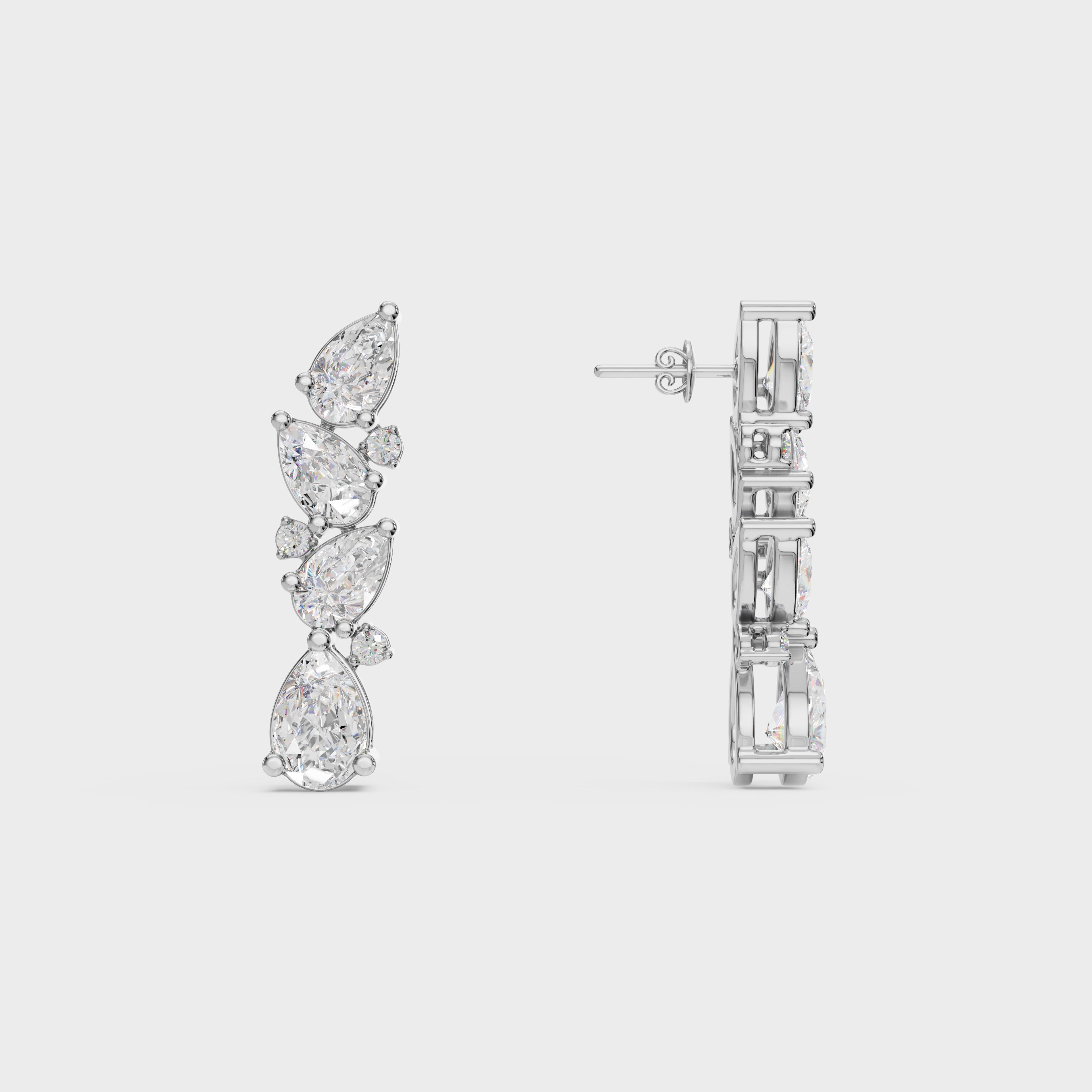 Eternal Symphony of Diamonds With Earrings