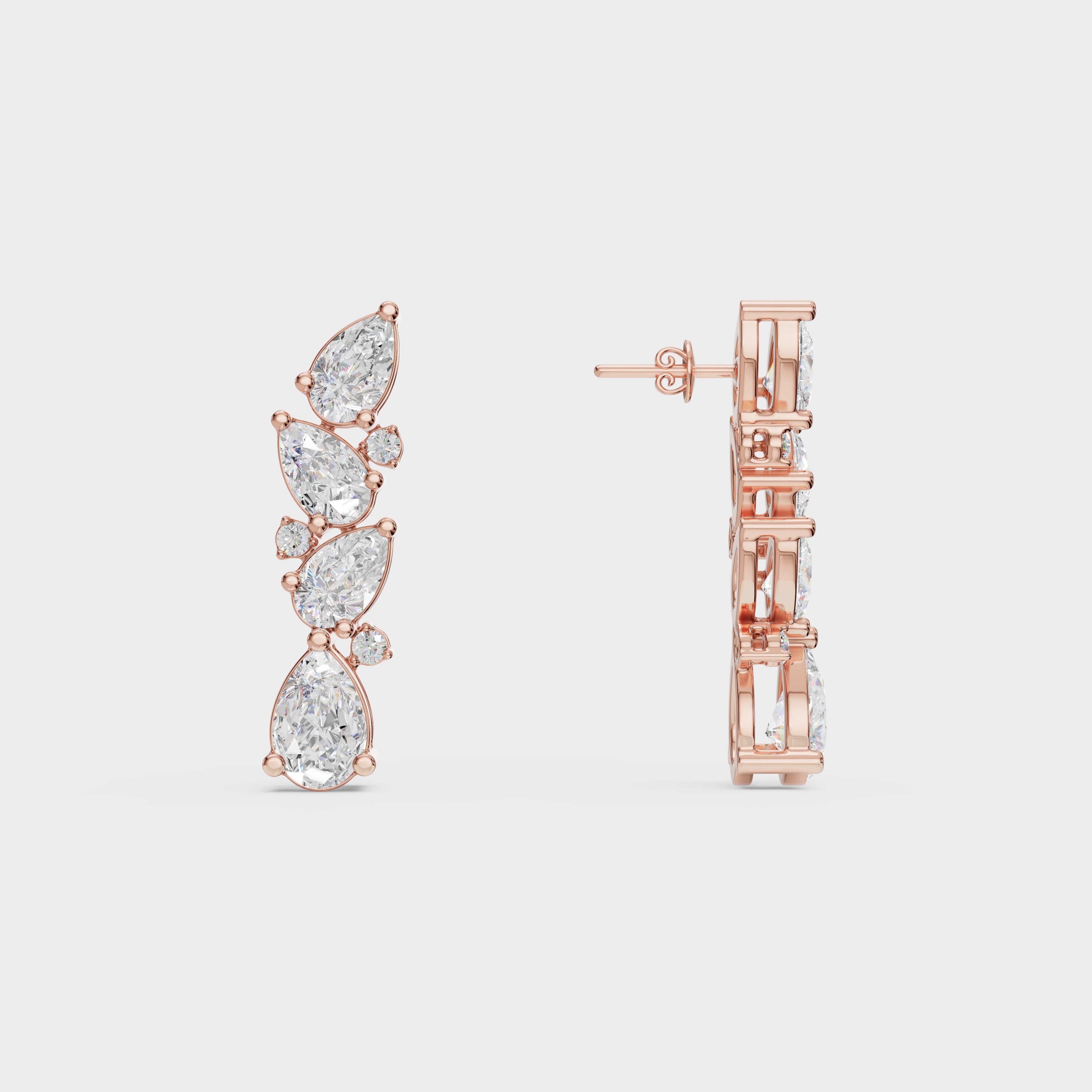 Eternal Symphony of Diamonds With Earrings