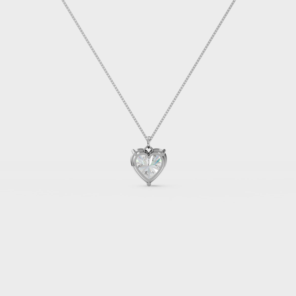 3.50ct Heart Cut Diamond Pendant