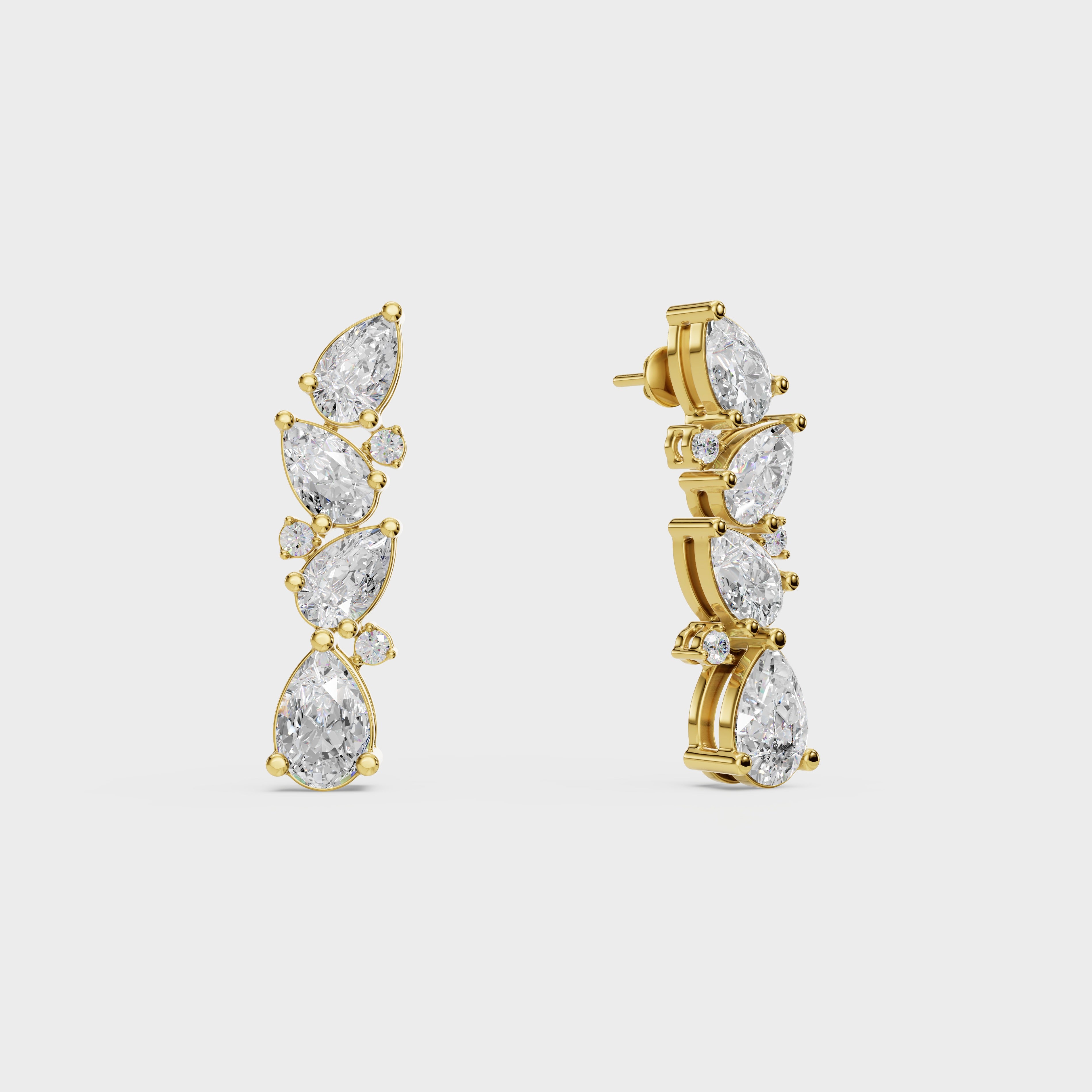 Eternal Symphony of Diamonds With Earrings