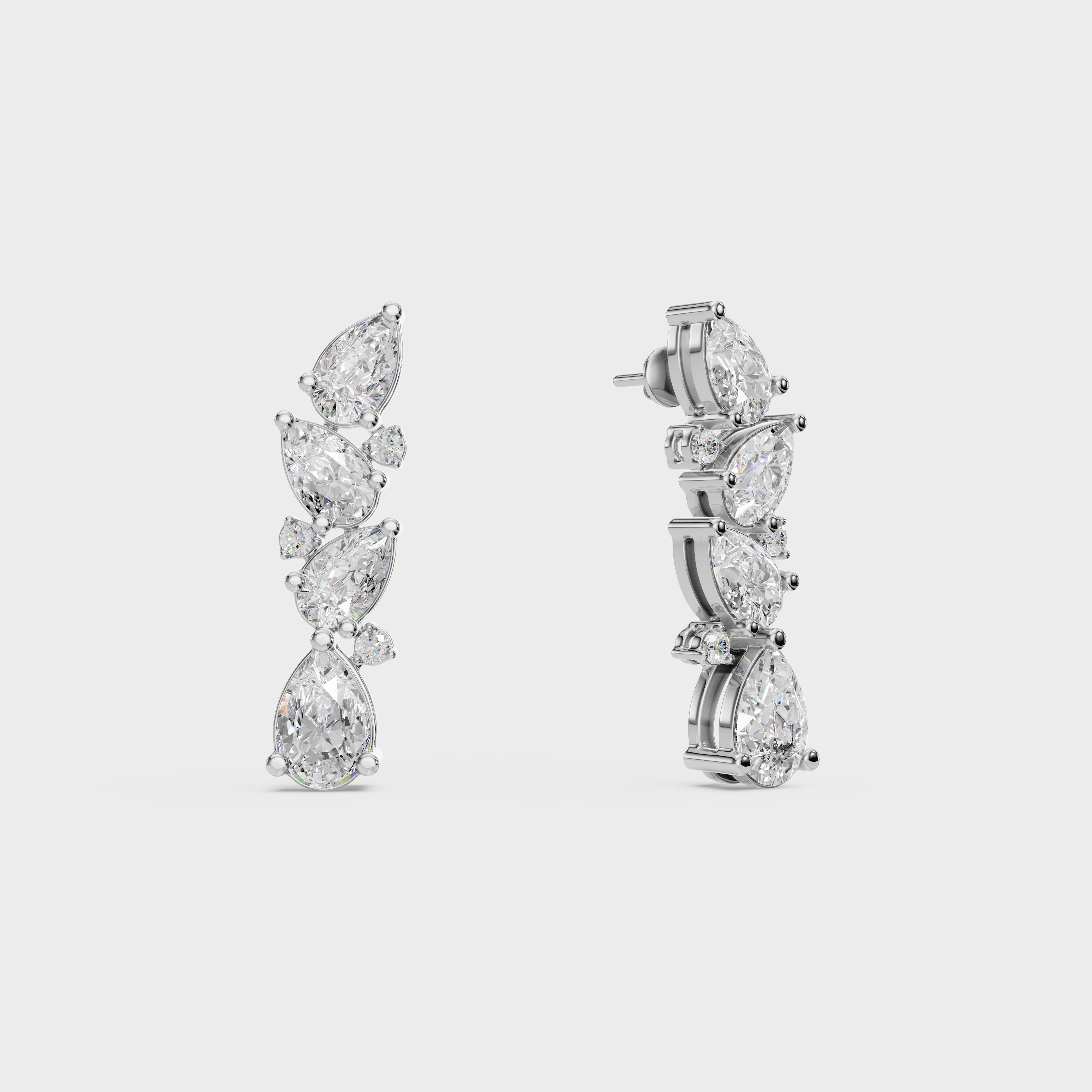 Eternal Symphony of Diamonds With Earrings
