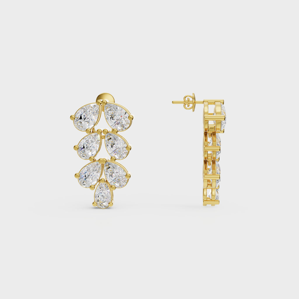 Glam leaf Diamond Statement Set