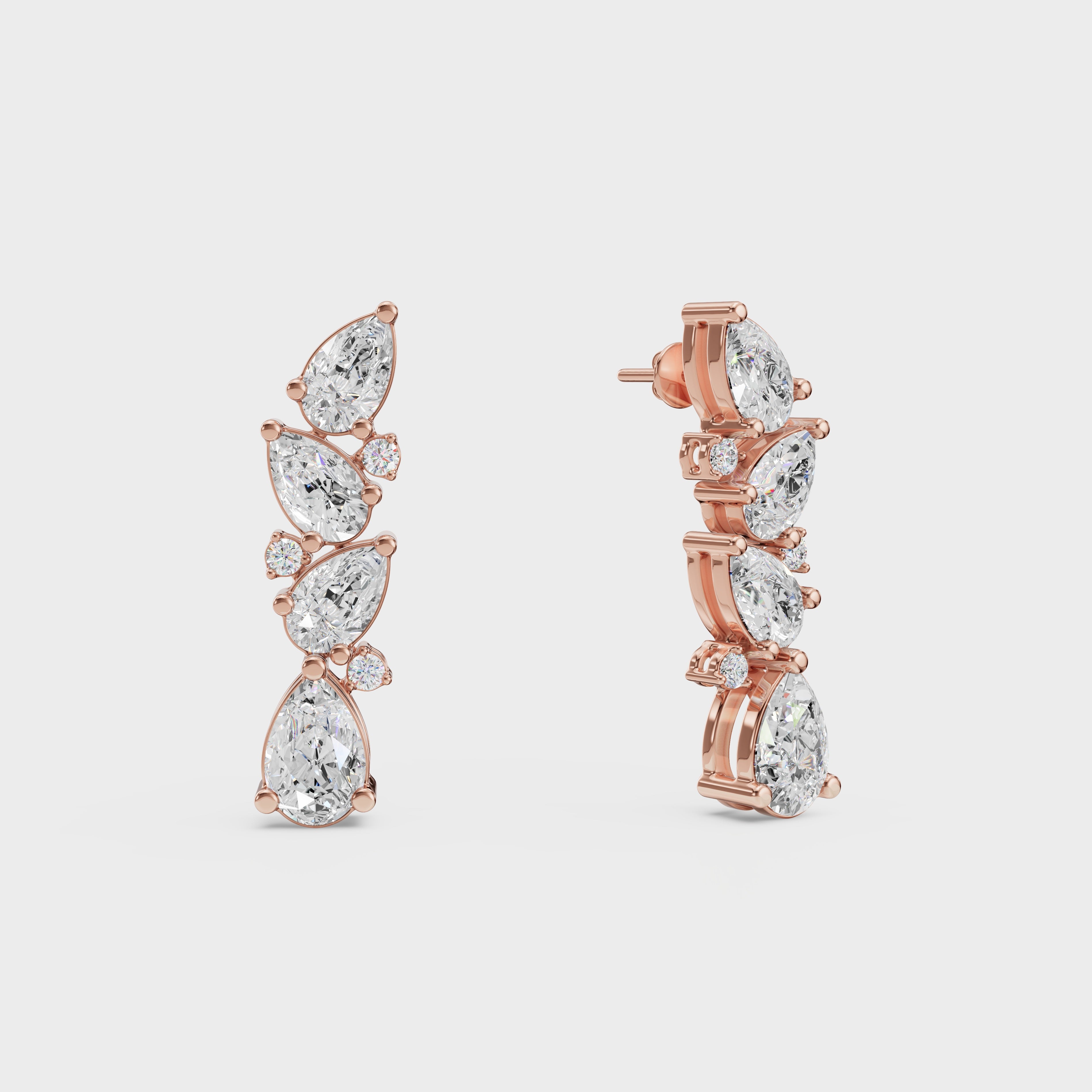 Eternal Symphony of Diamonds With Earrings