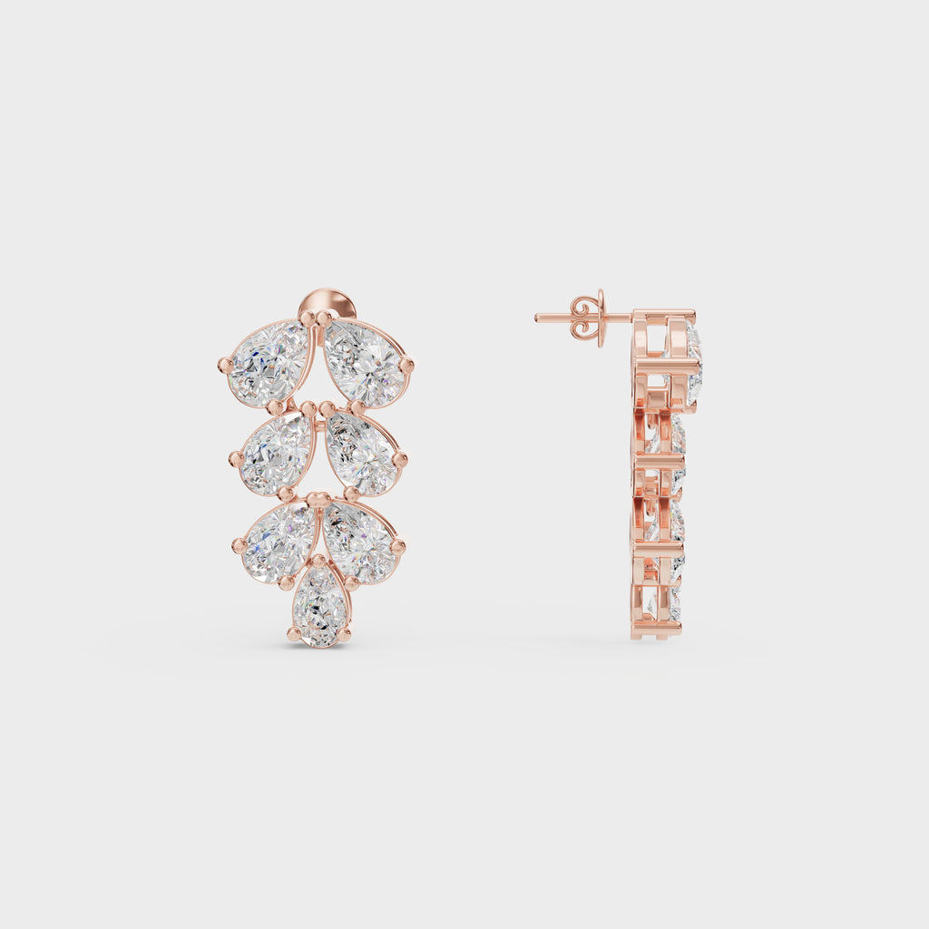 Glam leaf Diamond Statement Set