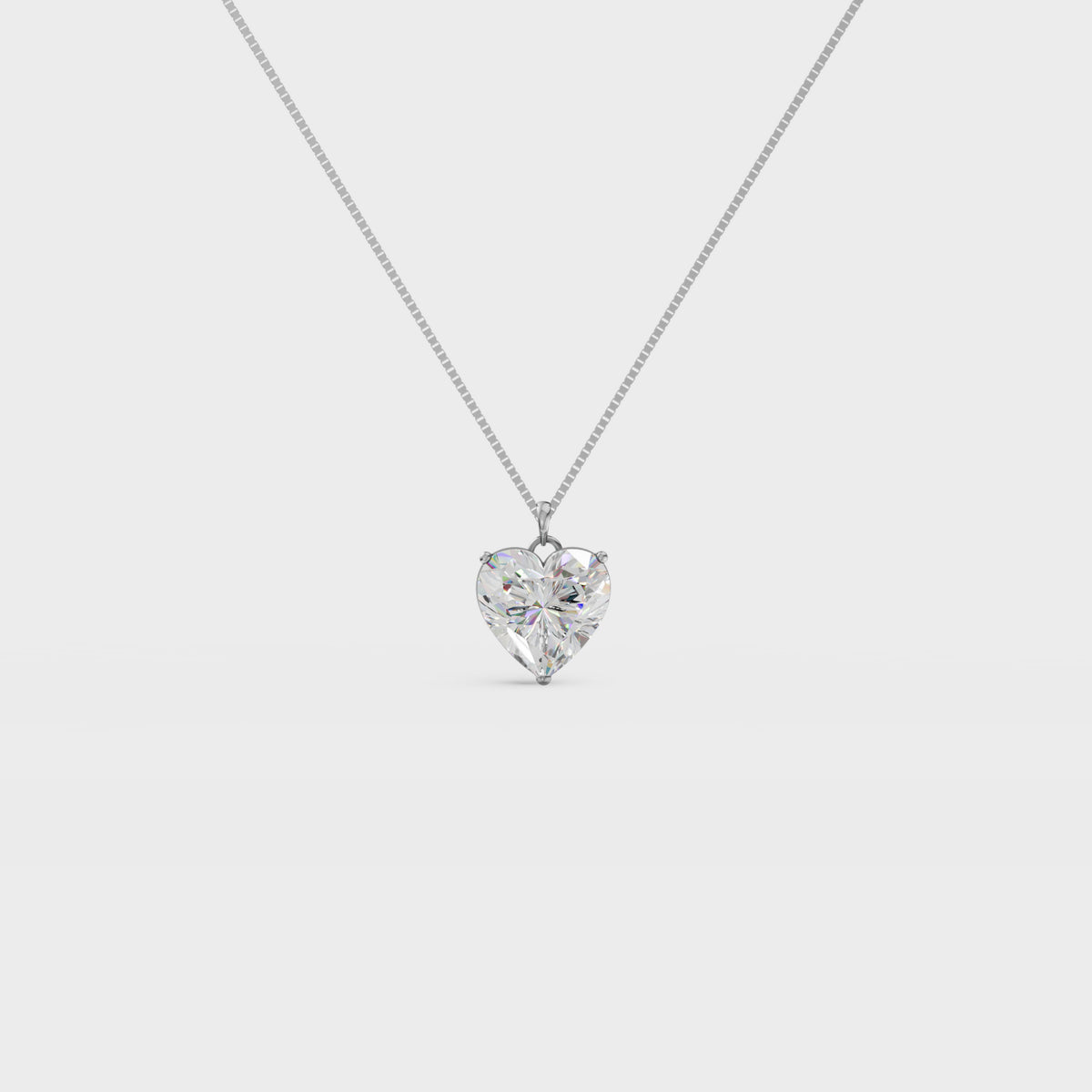 3.50ct Heart Cut Diamond Pendant