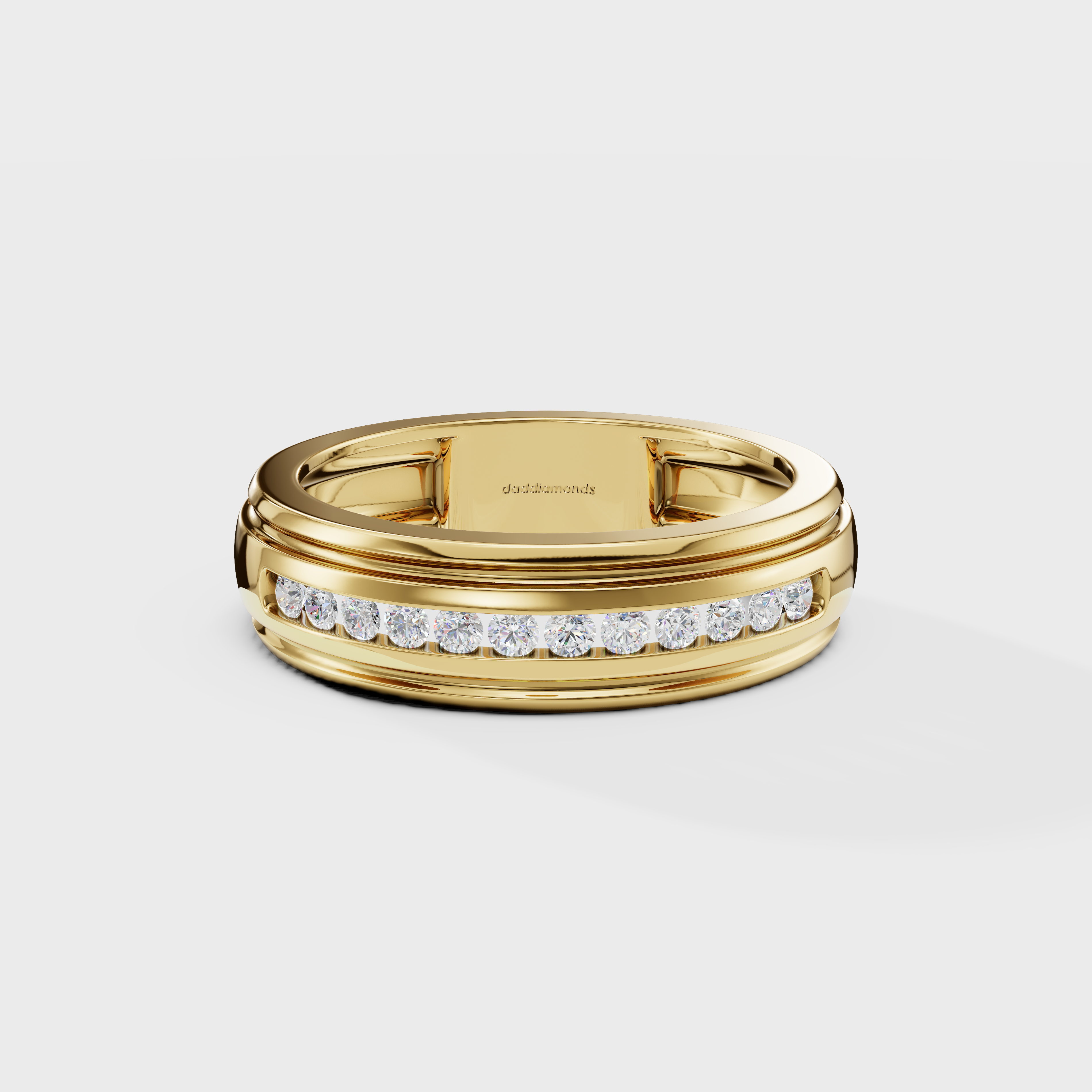 Round Glowline Men's Ring