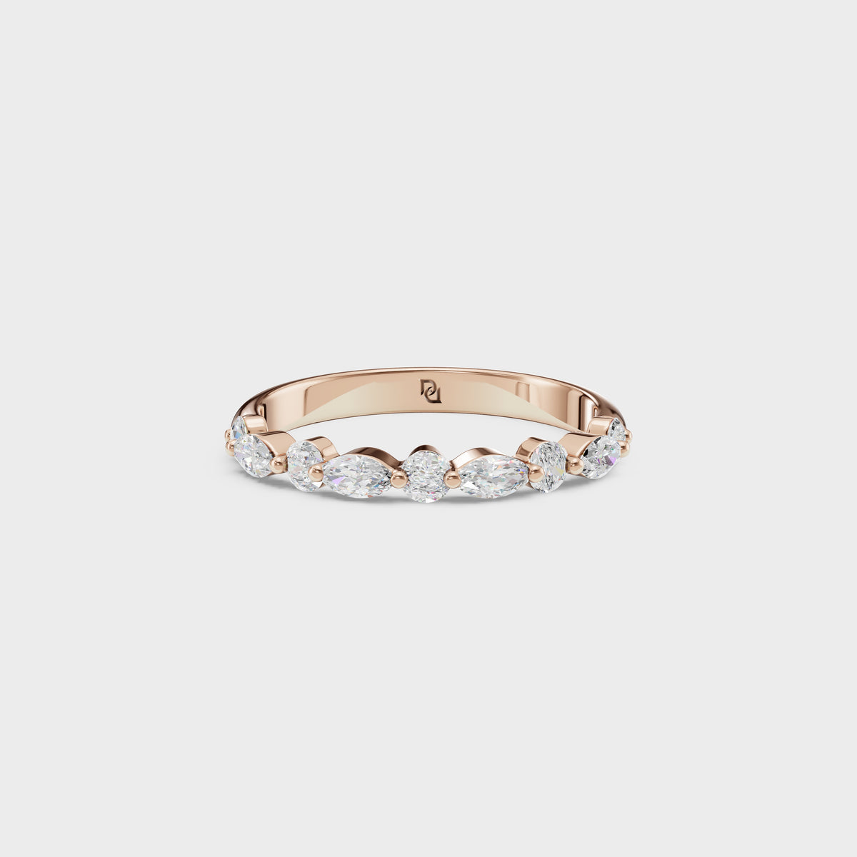 Marquise & Round Diamond Eternity Band
