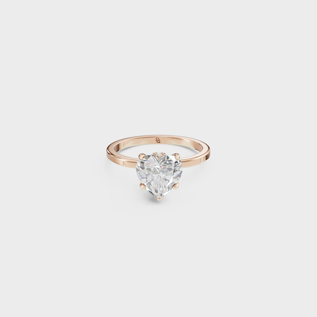 1.50ct love's Reflection Heart Shape Ring
