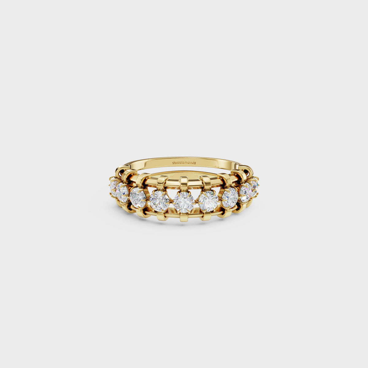 Celeste Crown Round Cut Diamond Band