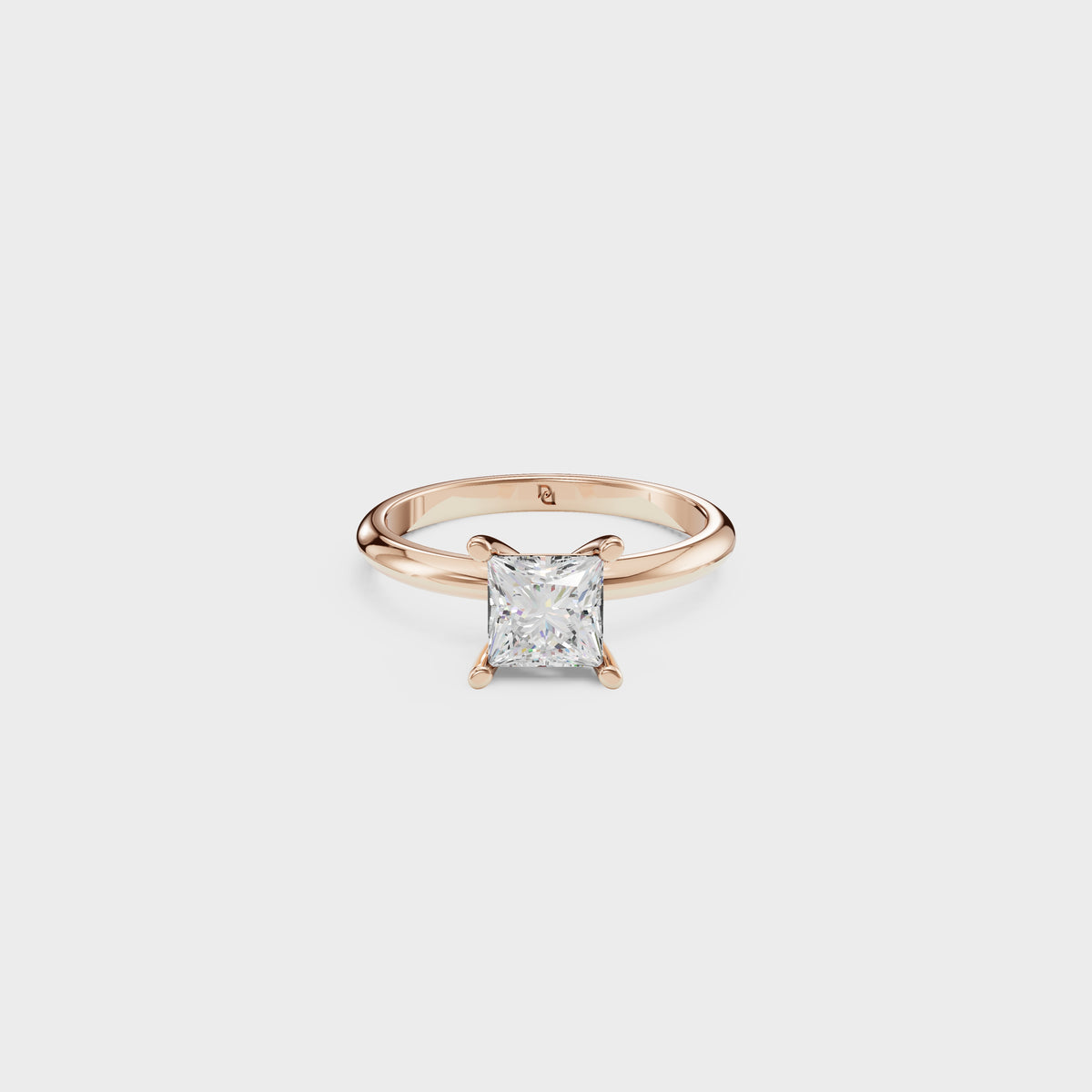 1ct Princess Cut Solitaire Ring