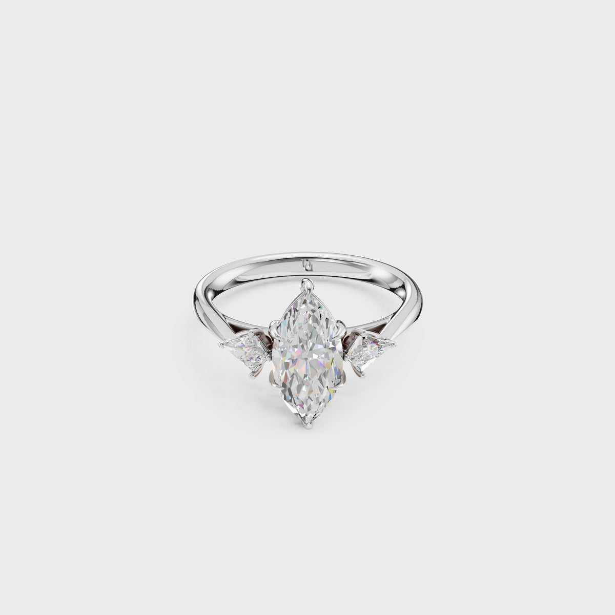 1ct Marquise & Kite Diamond Engagement Ring