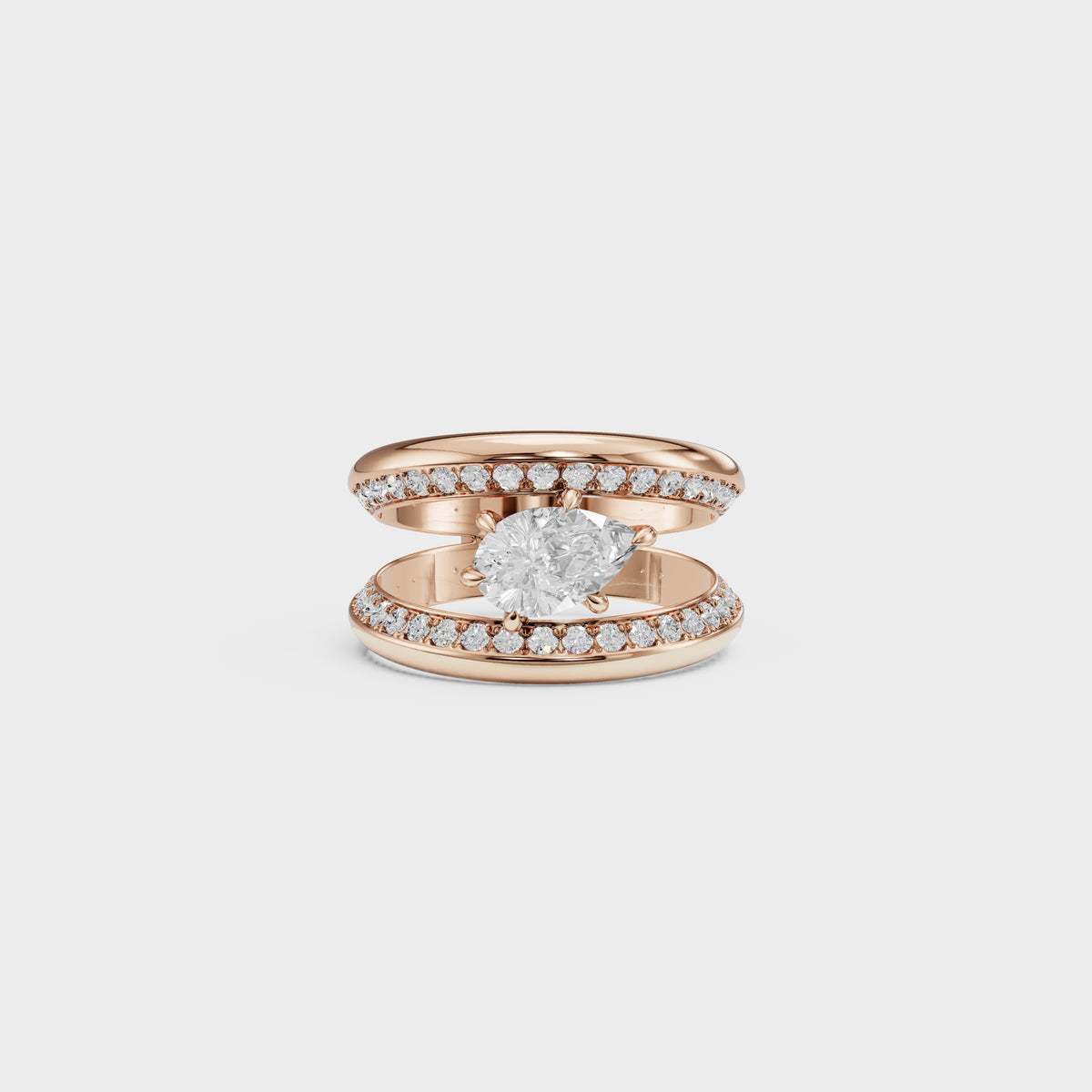 1.50ct Pear Cut Celestial Ring