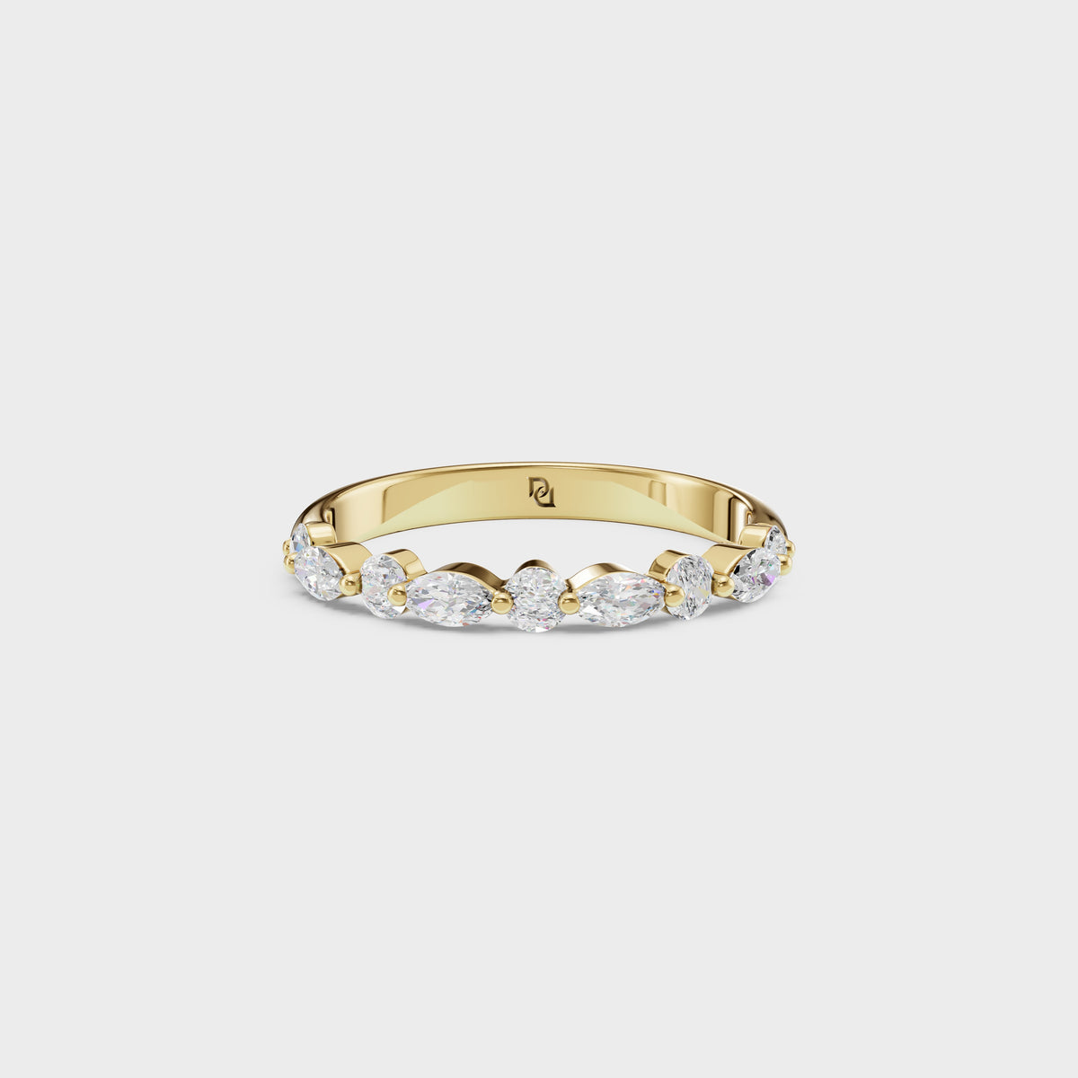 Marquise & Round Diamond Eternity Band