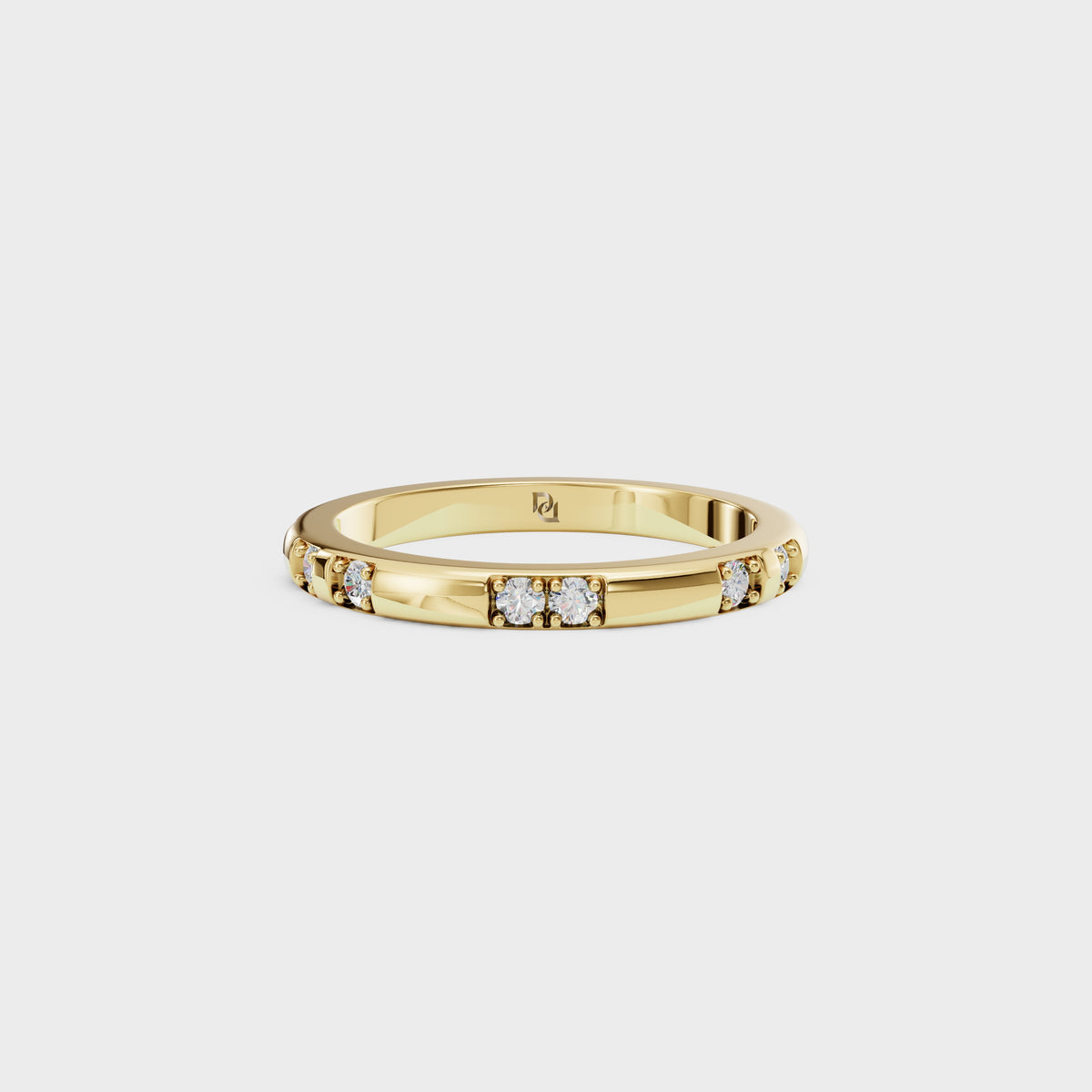 Modern Lines Diamond Wedding Band