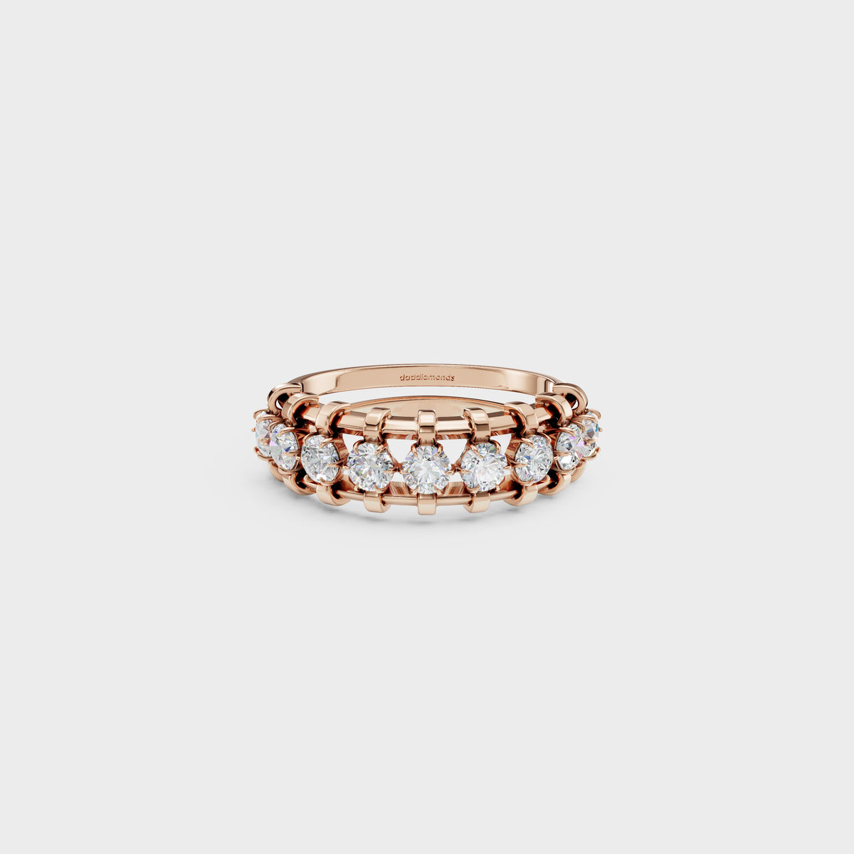 Celeste Crown Round Cut Diamond Band