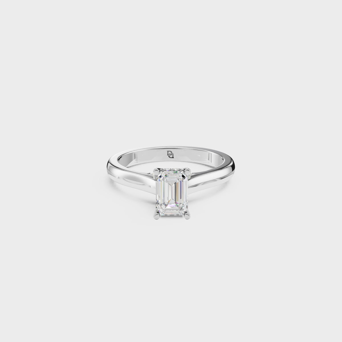 1ct Emerald Cut Ring