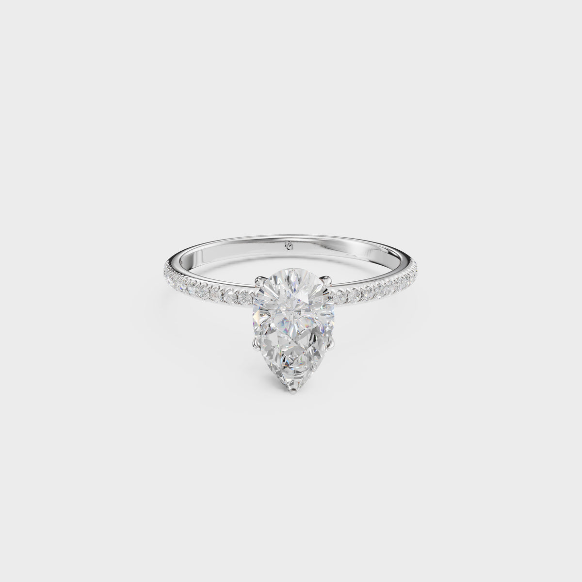 0.75ct Solitaire Elegance Pear Ring