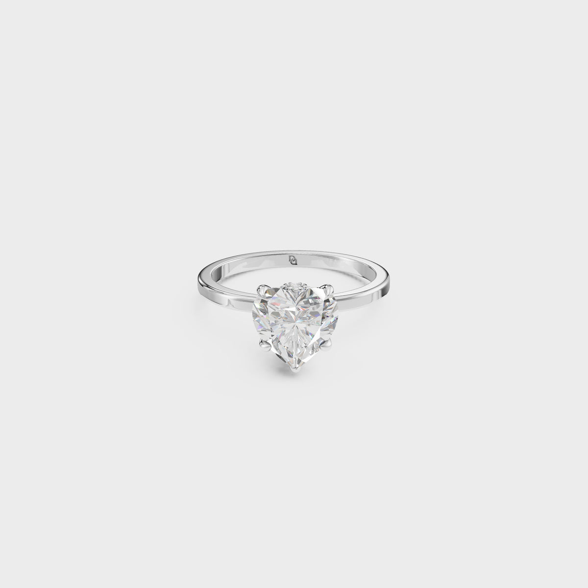 1.50ct love's Reflection Heart Shape Ring