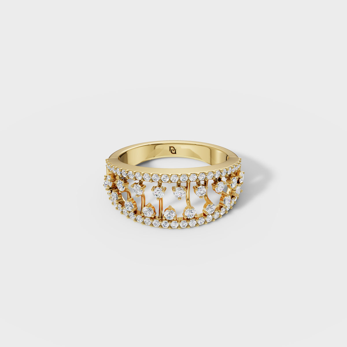 Luxury Tiered Diamond Anniversary Band