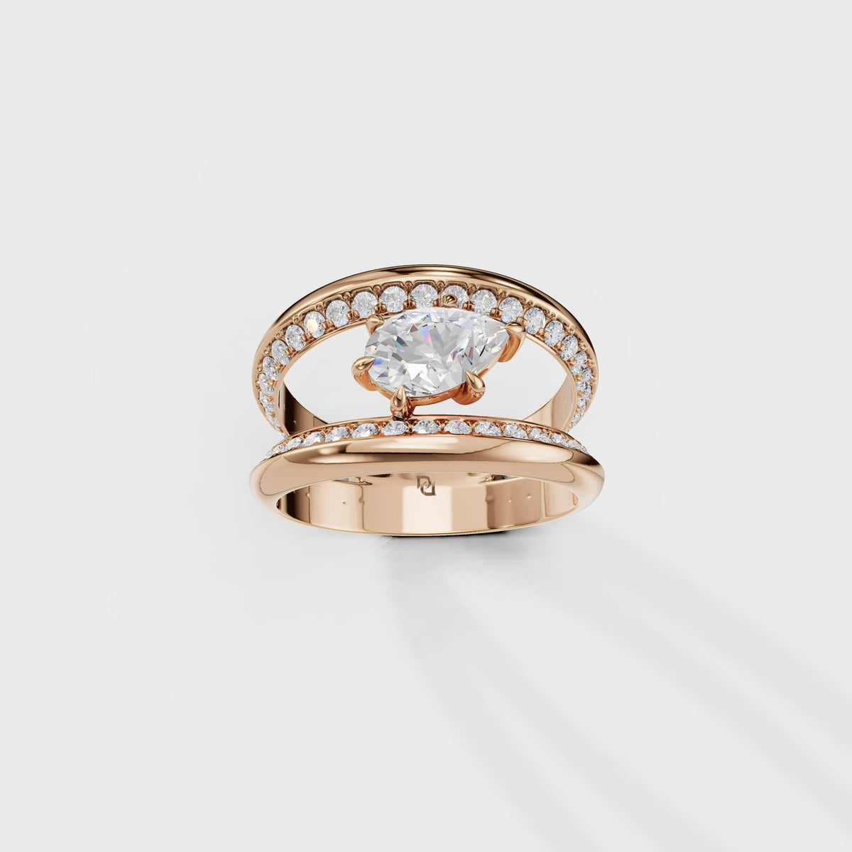 1.50ct Pear Cut Celestial Ring