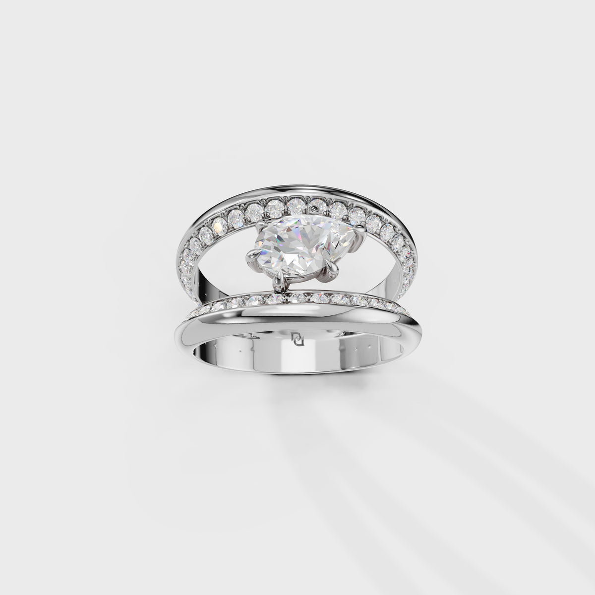 1.50ct Pear Cut Celestial Ring