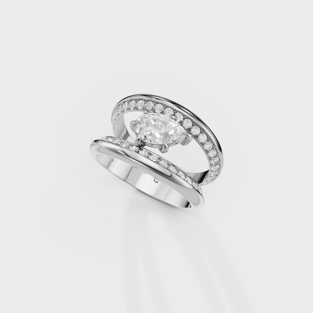 1.50ct Pear Cut Celestial Ring