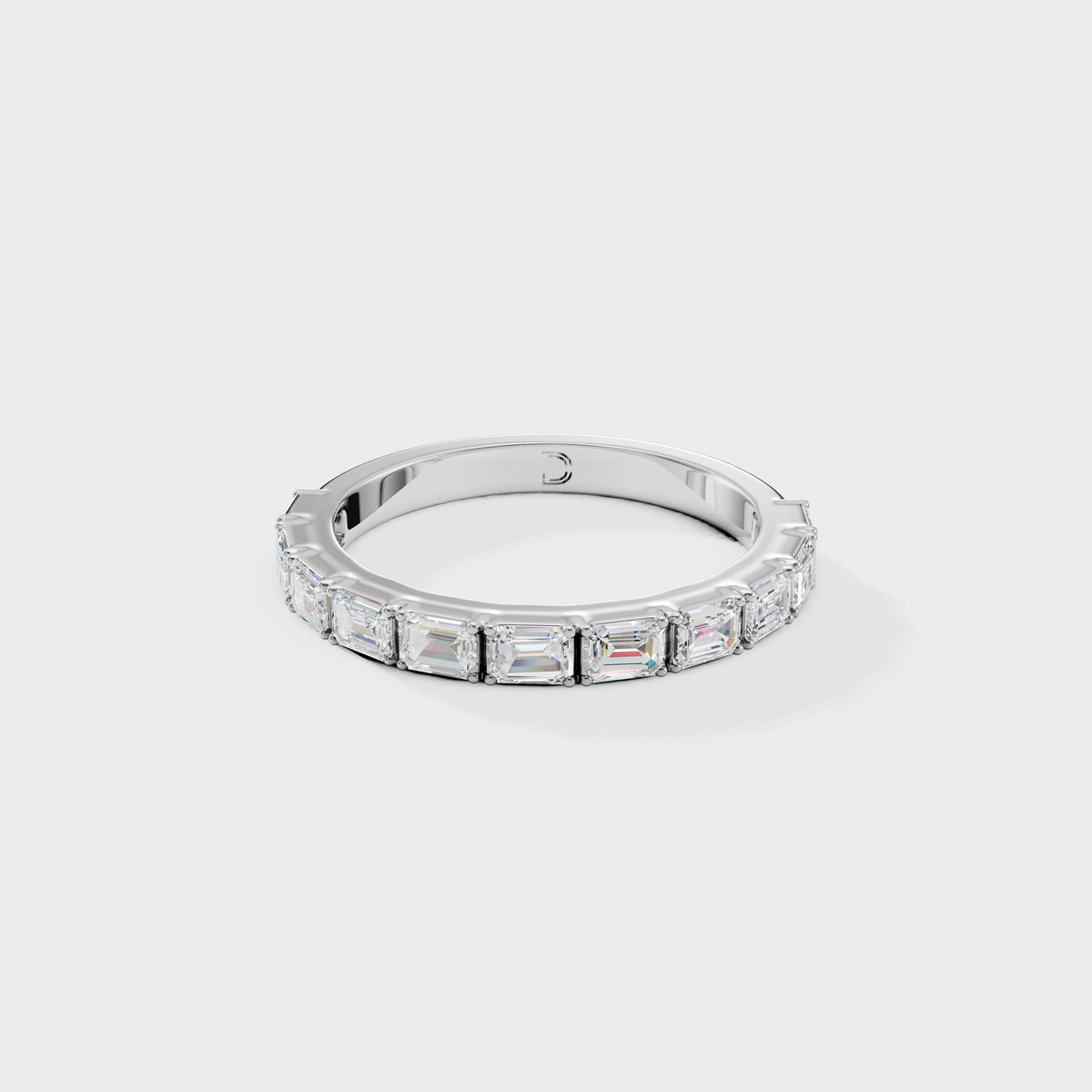 Emerald Cut Diamond Eternity Band