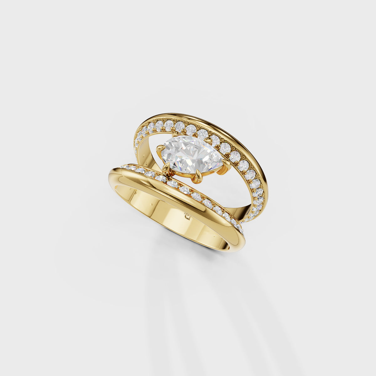 1.50ct Pear Cut Celestial Ring