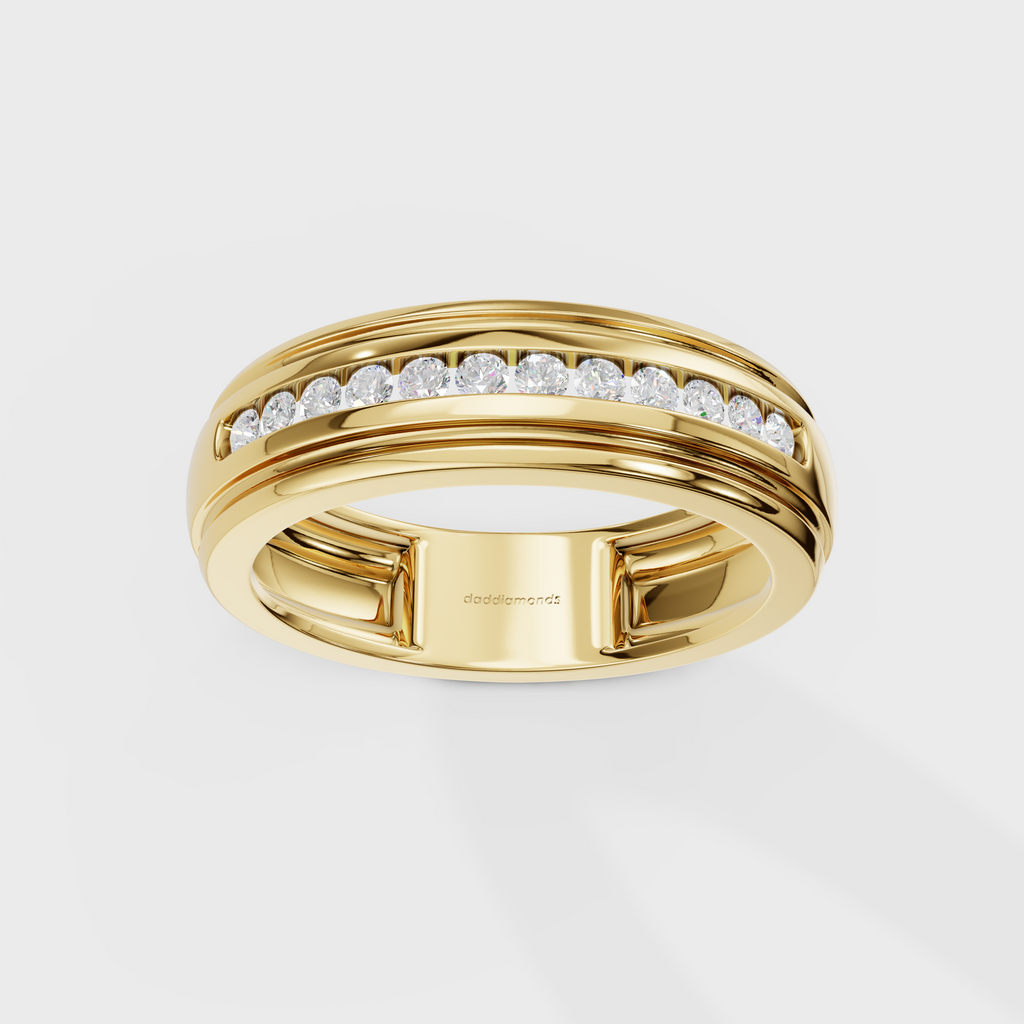 Round Glowline Men's Ring