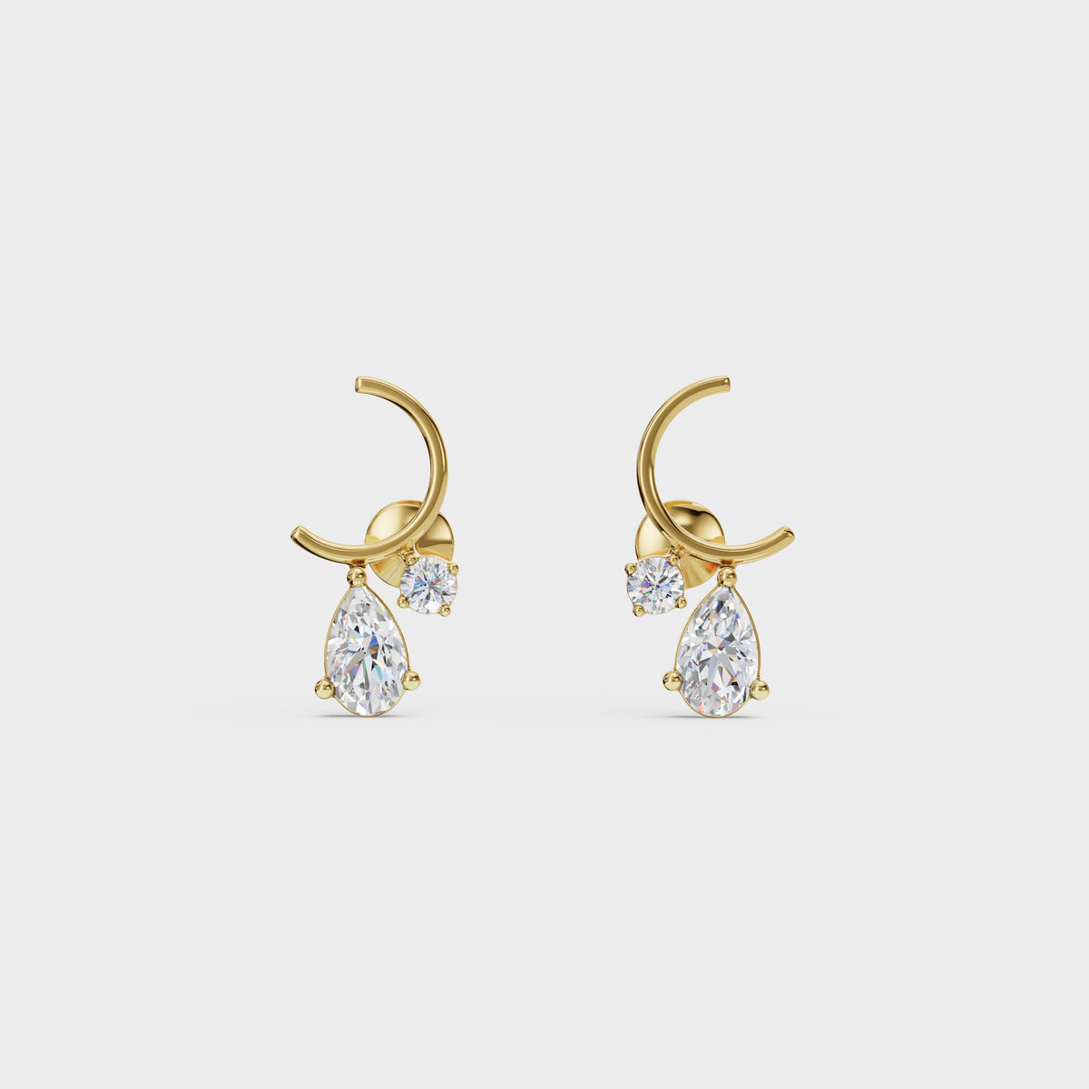Diamond Danglers Stud Earrings
