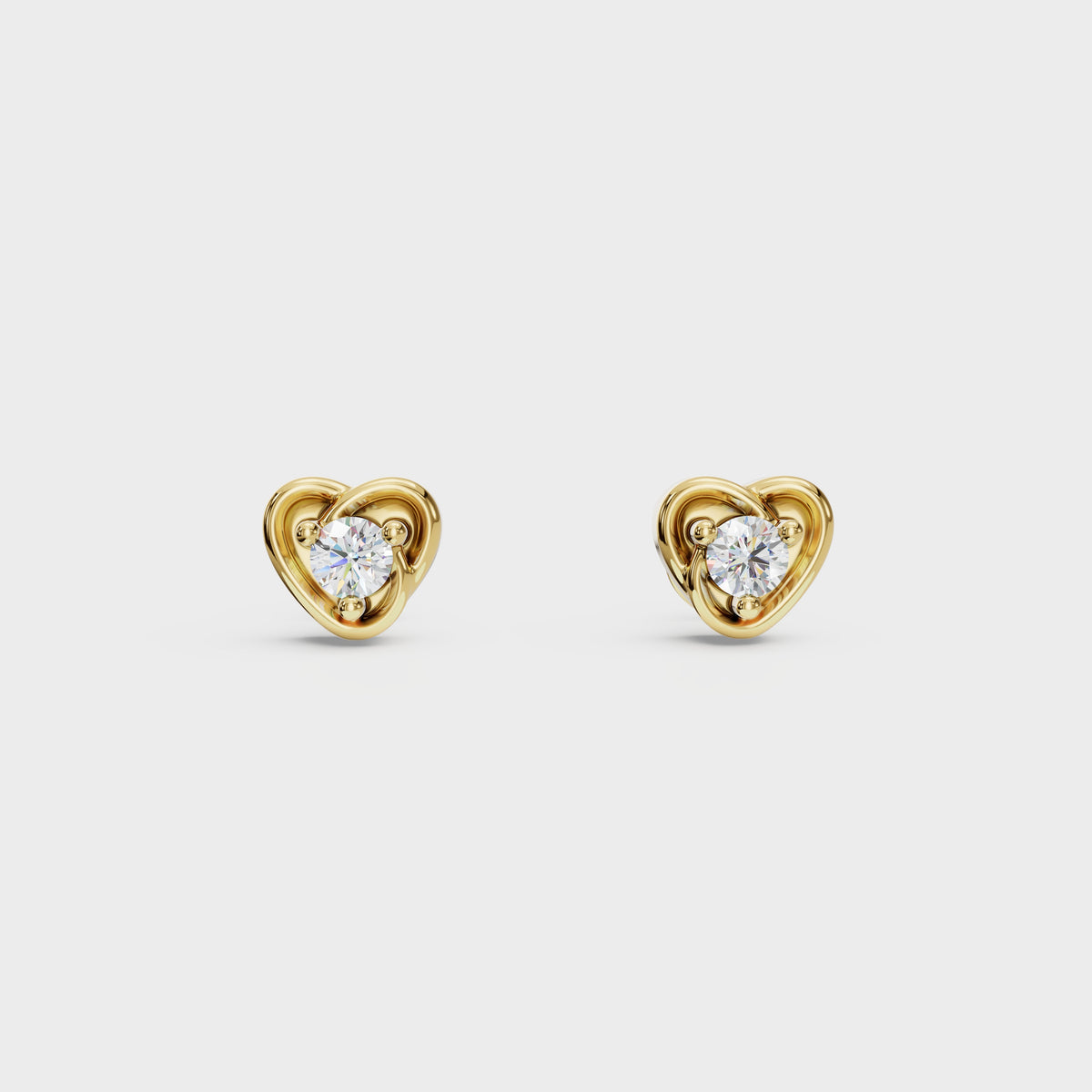 Diamond Knot Stud Earring