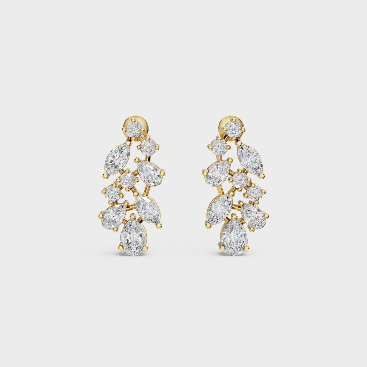 Pear & Marquise Cut Diamond Drops