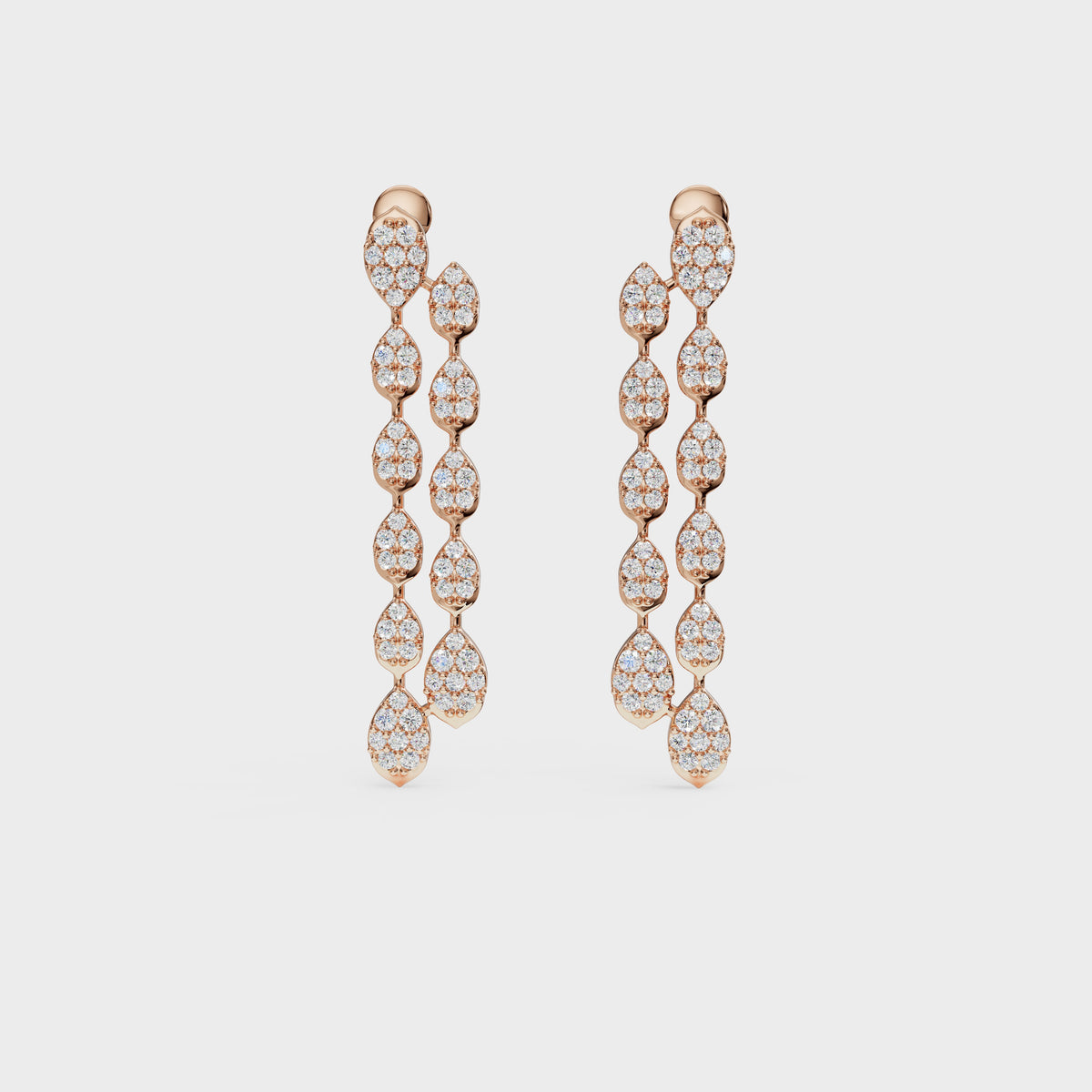 Waterfall Diamond Drop Earrings