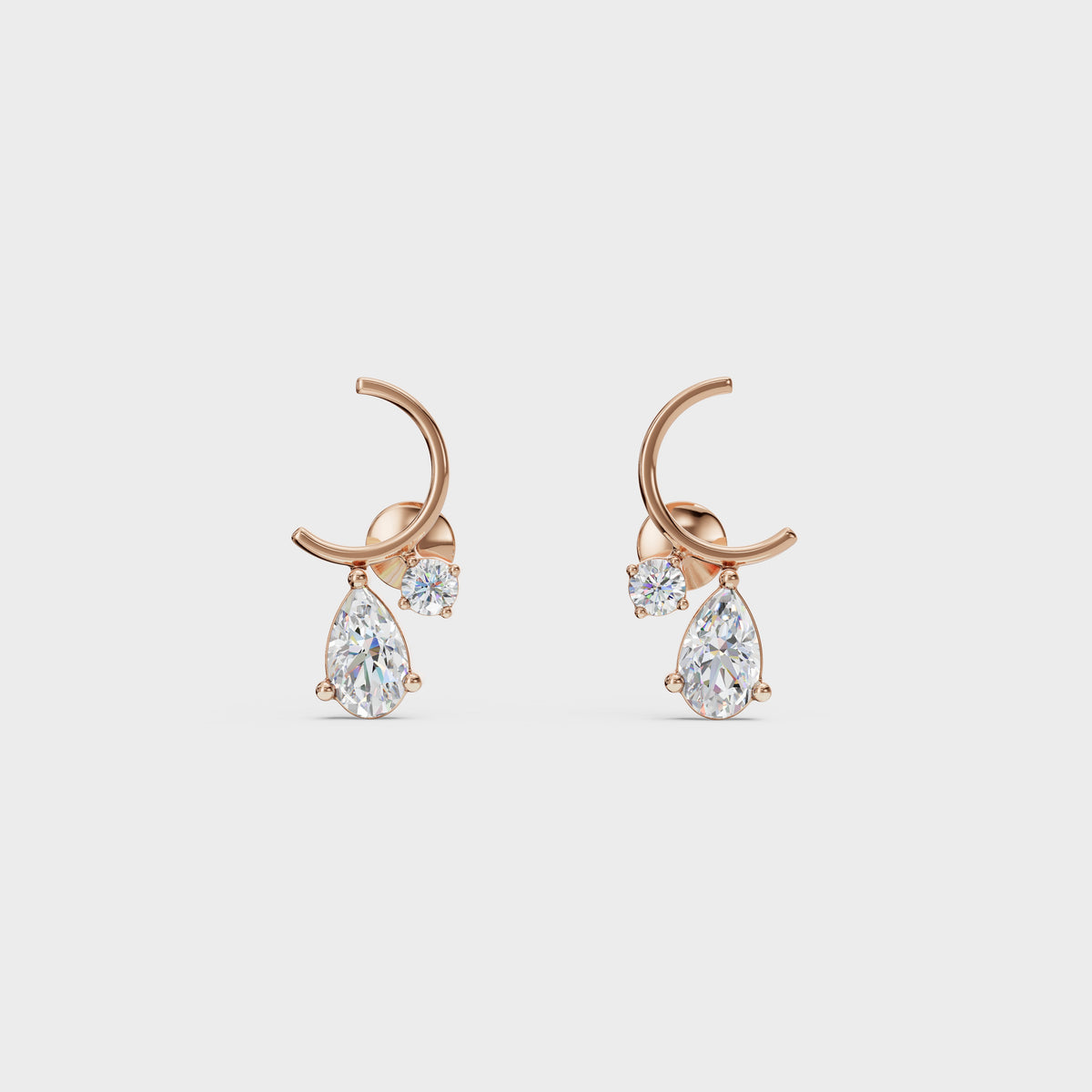 Diamond Danglers Stud Earrings