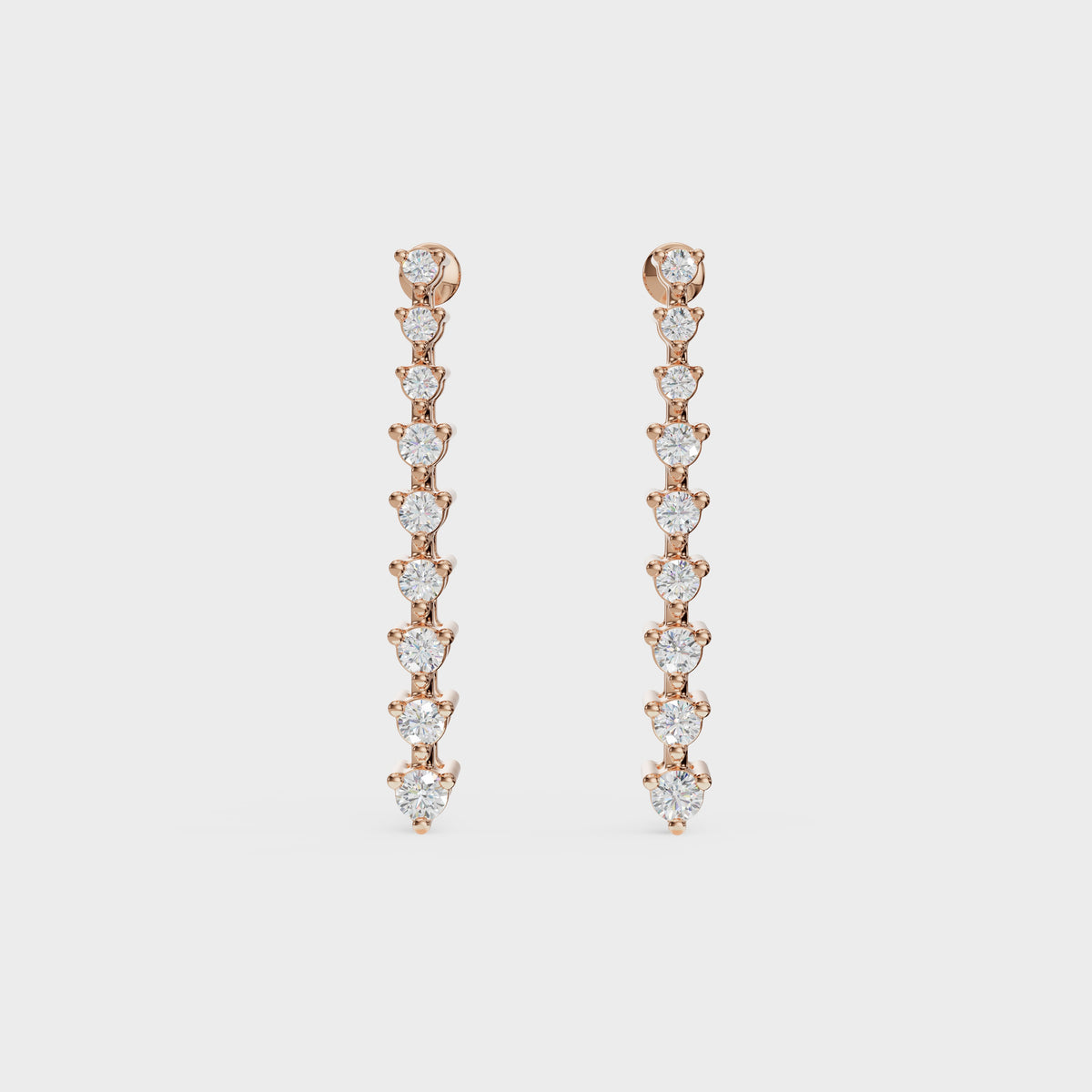 Brilliant Round Diamond Danglers
