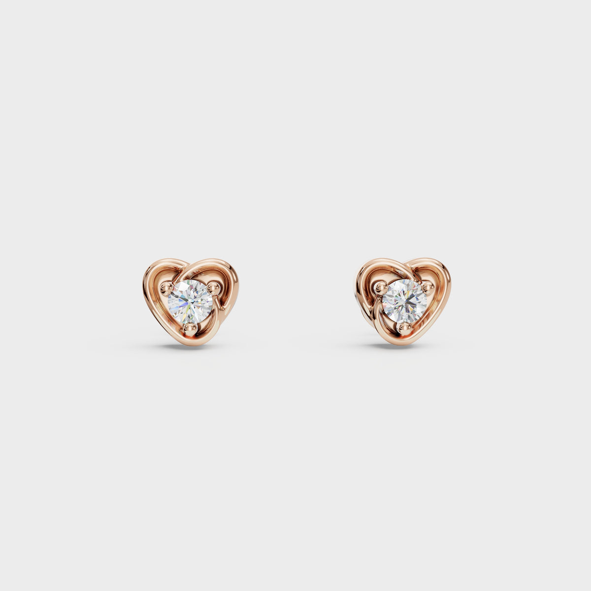 Diamond Knot Stud Earring
