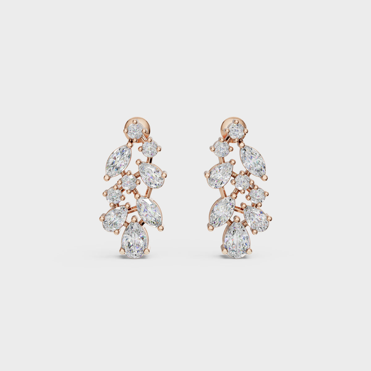 Pear & Marquise Cut Diamond Drops