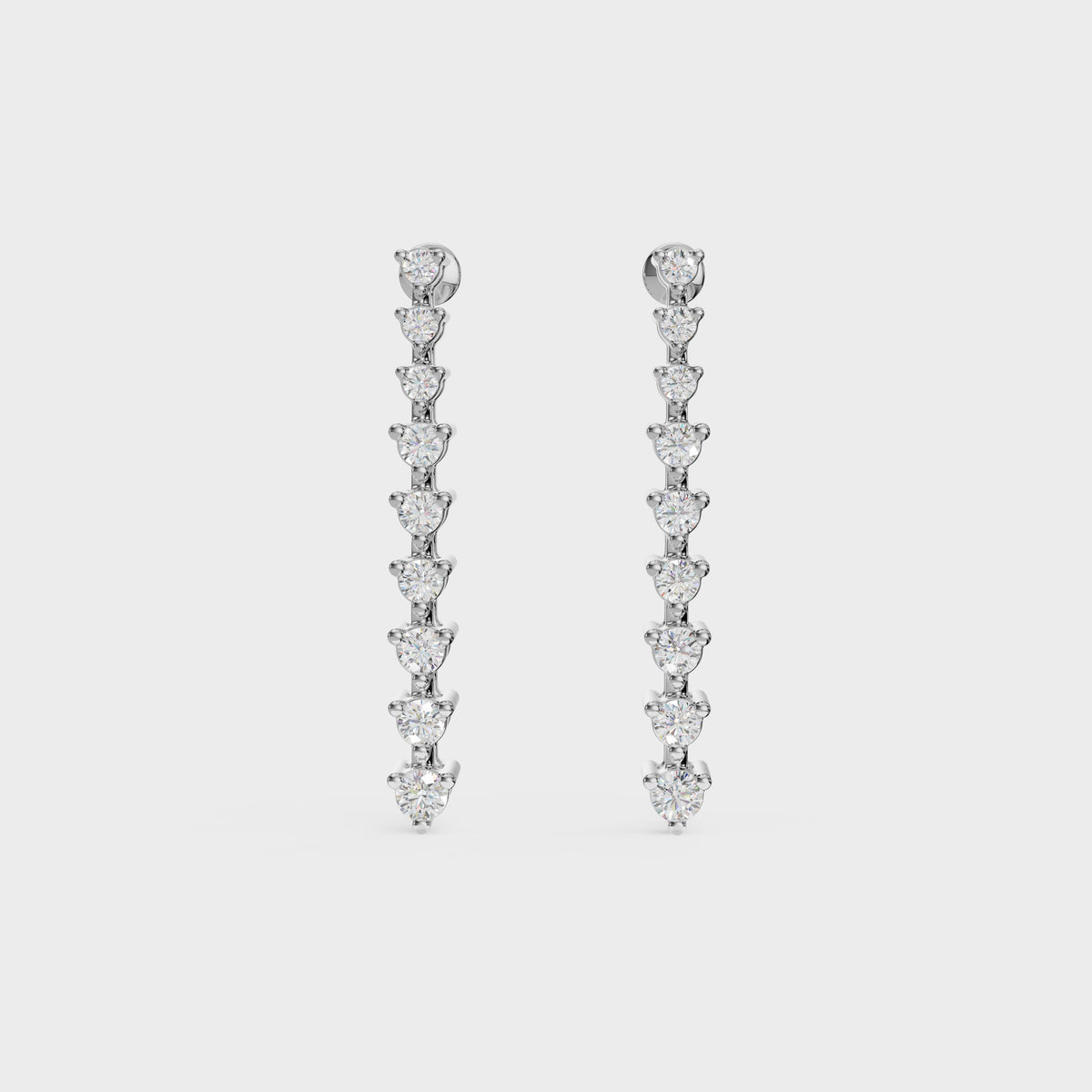 Brilliant Round Diamond Danglers