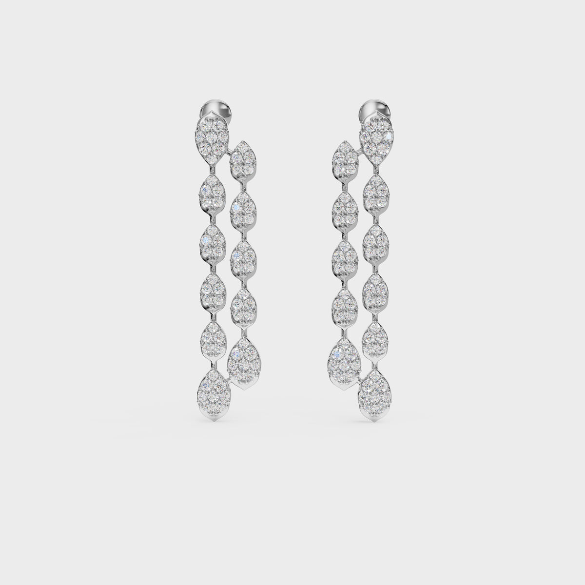 Waterfall Diamond Drop Earrings