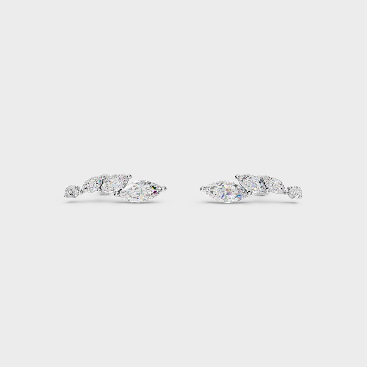 Pear Blossom Diamond Climber Earring