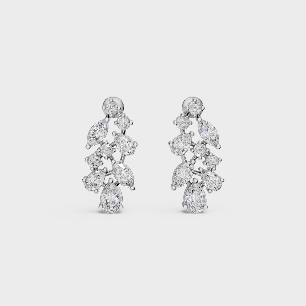 Pear & Marquise Cut Diamond Drops