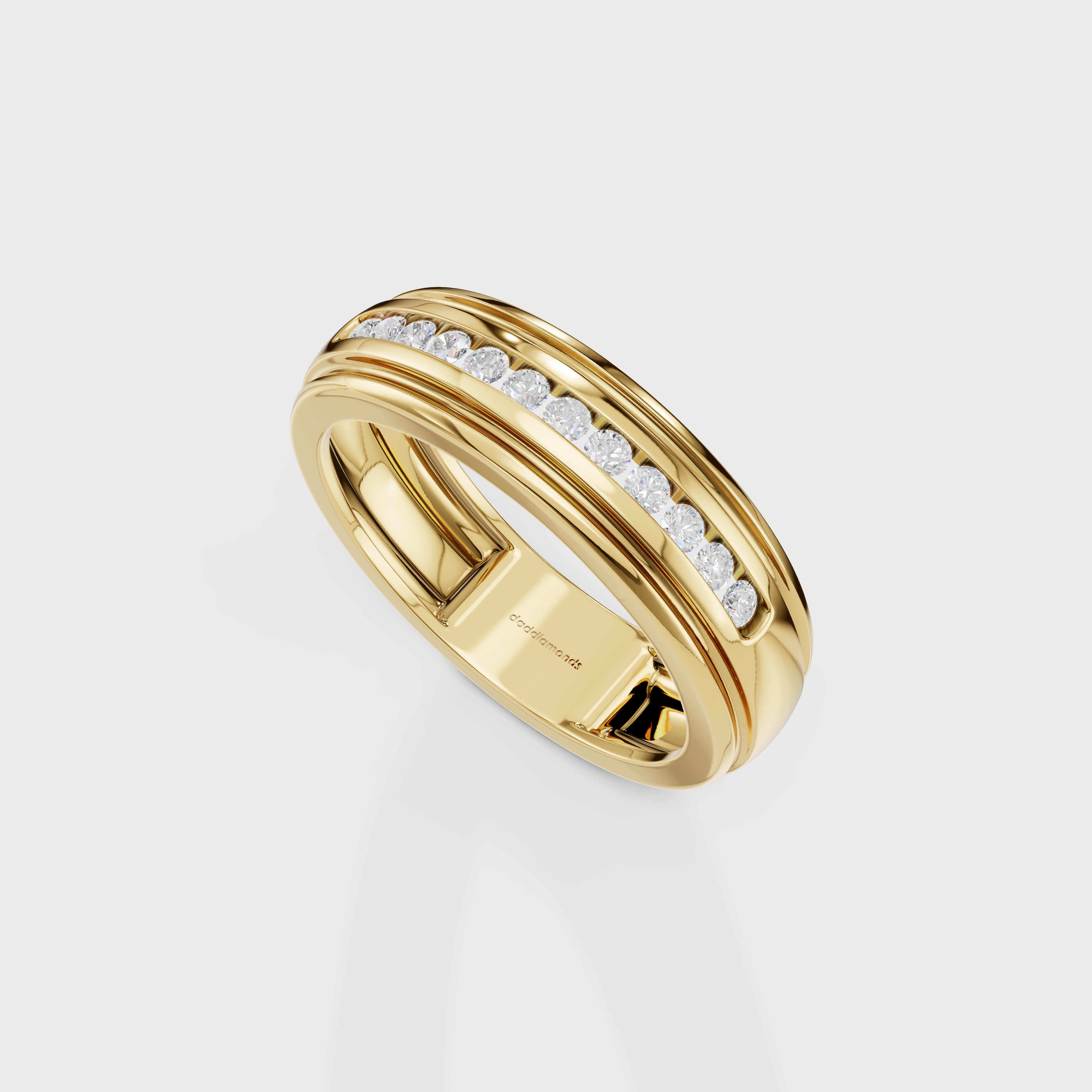 Round Glowline Men's Ring