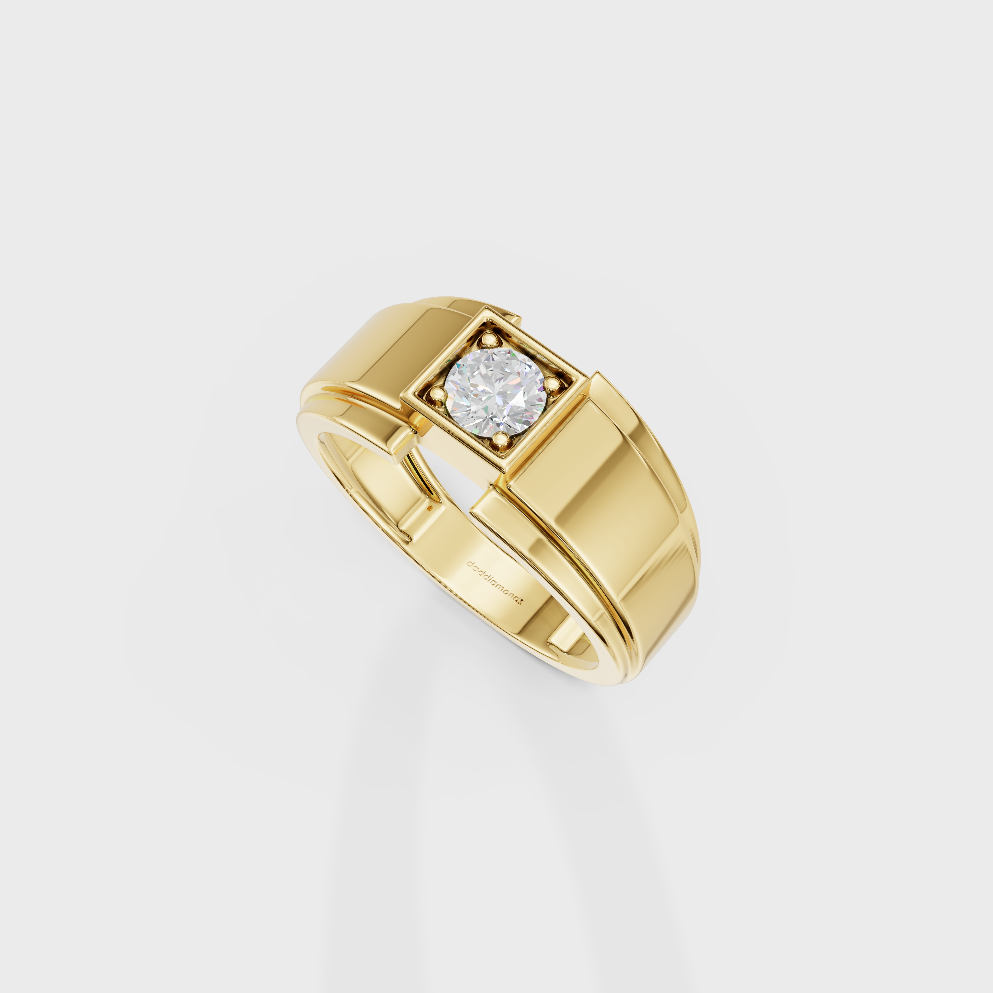 Citadel Round Men's Ring