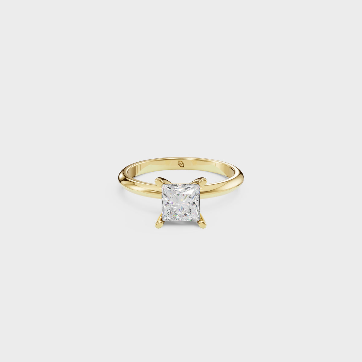 1ct Princess Cut Solitaire Ring