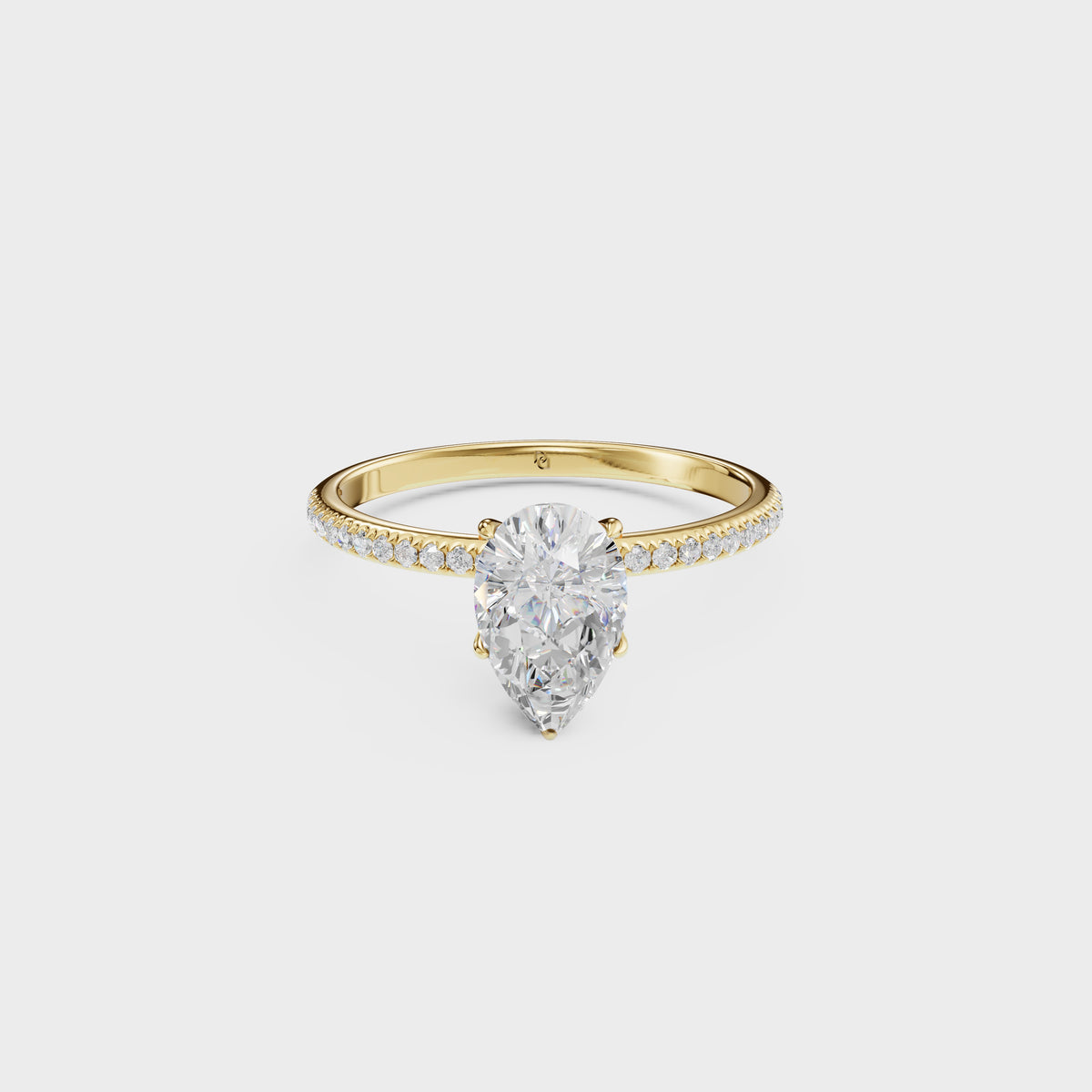 0.75ct Solitaire Elegance Pear Ring